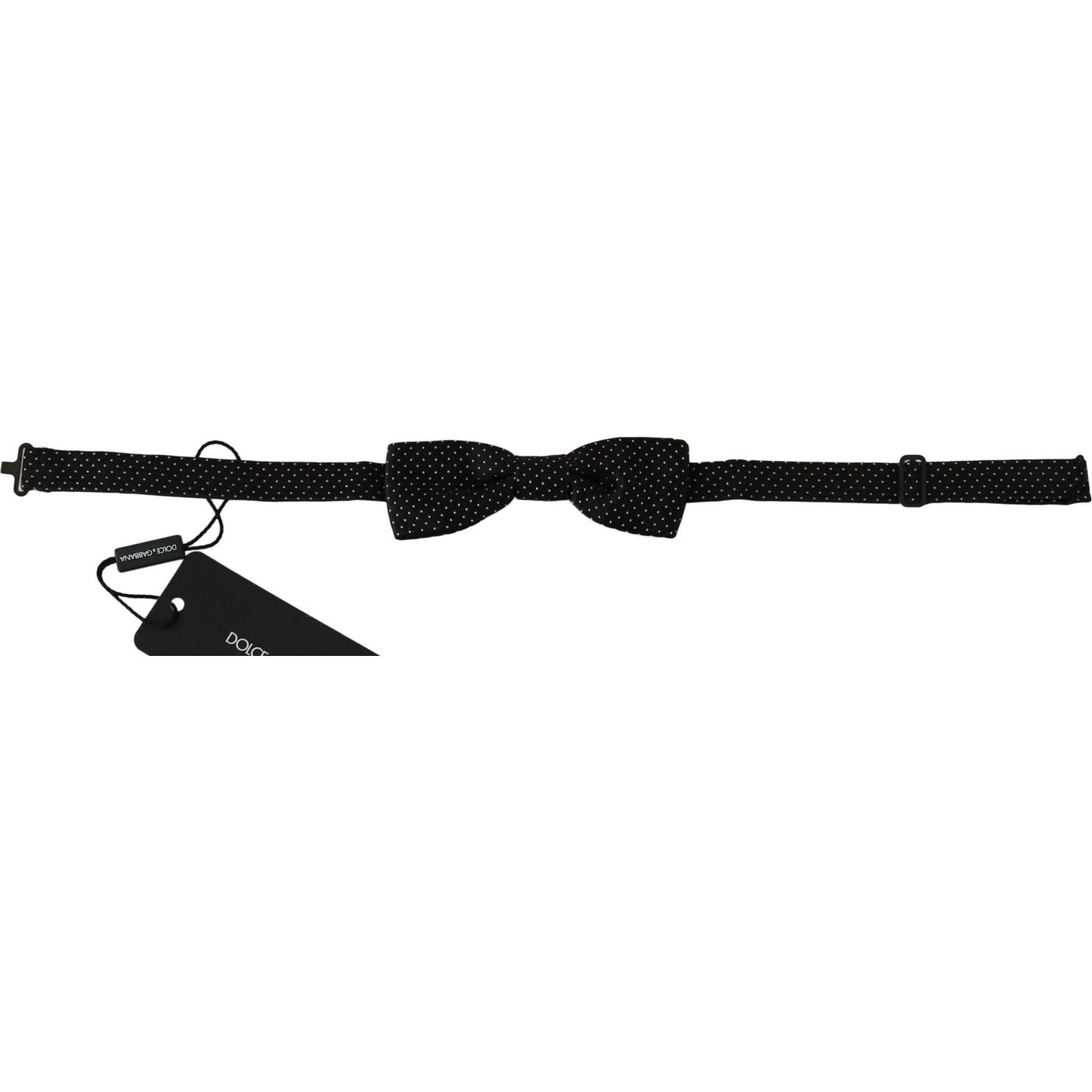 Dolce & Gabbana Elegant Black Polka Dot Silk Bow Tie Bow Tie Dolce & Gabbana Black