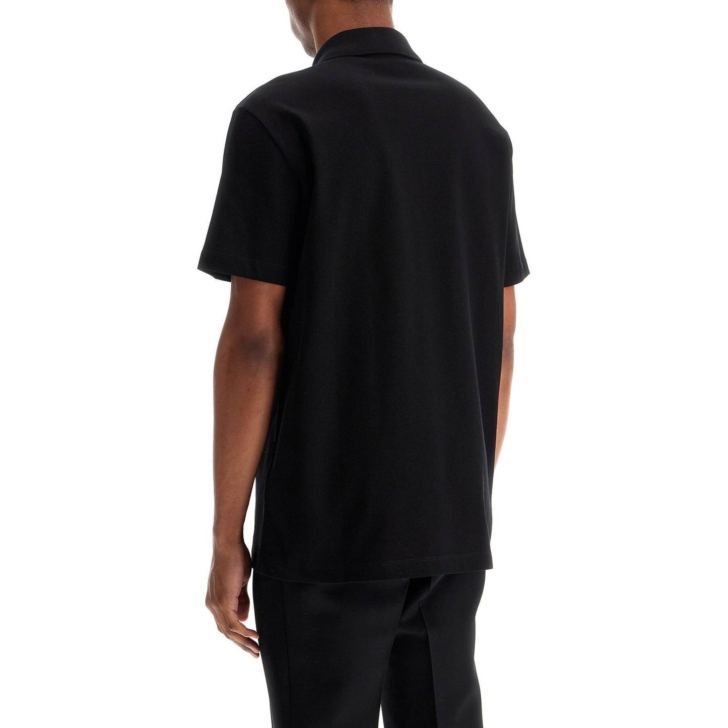 Versace chain crest polo shirt