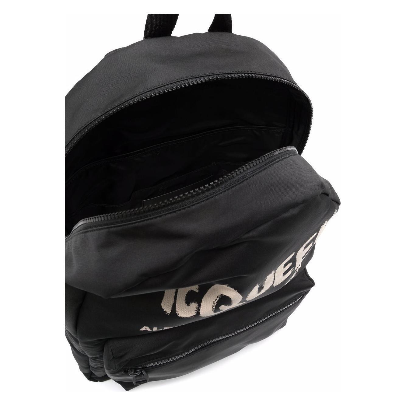 Alexander McQueen Graffiti Metropolitan Backpack 6464571AABW1073