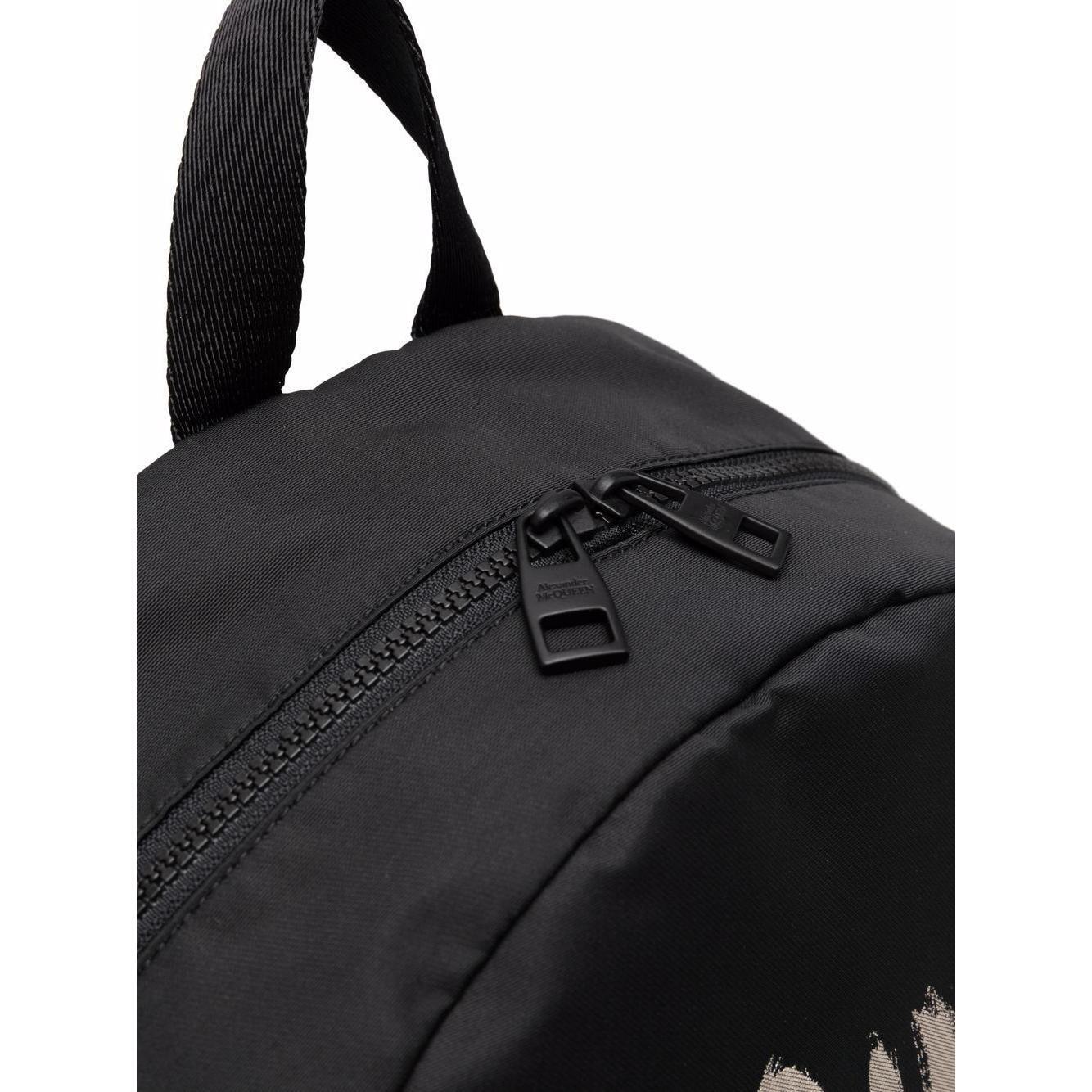 Alexander McQueen Graffiti Metropolitan Backpack 6464571AABW1073