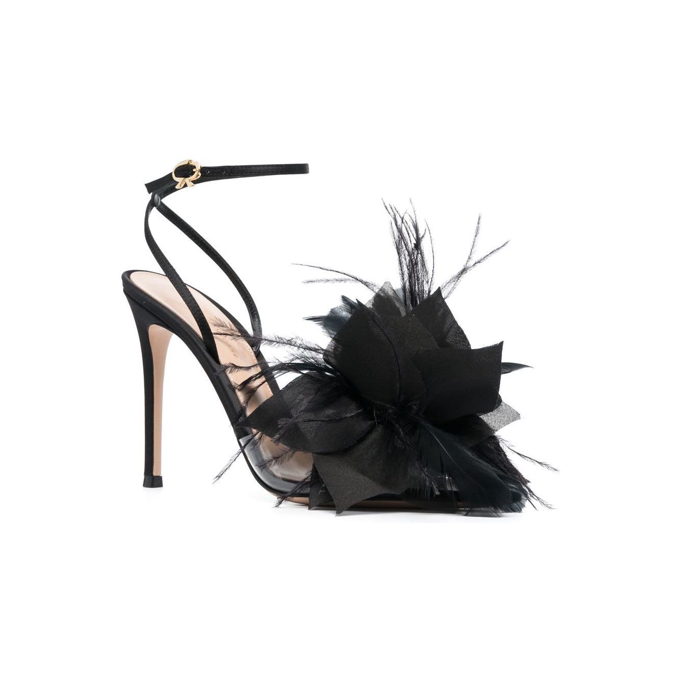 Gianvito Rossi Sandals Black Sandals Gianvito Rossi Light Gray