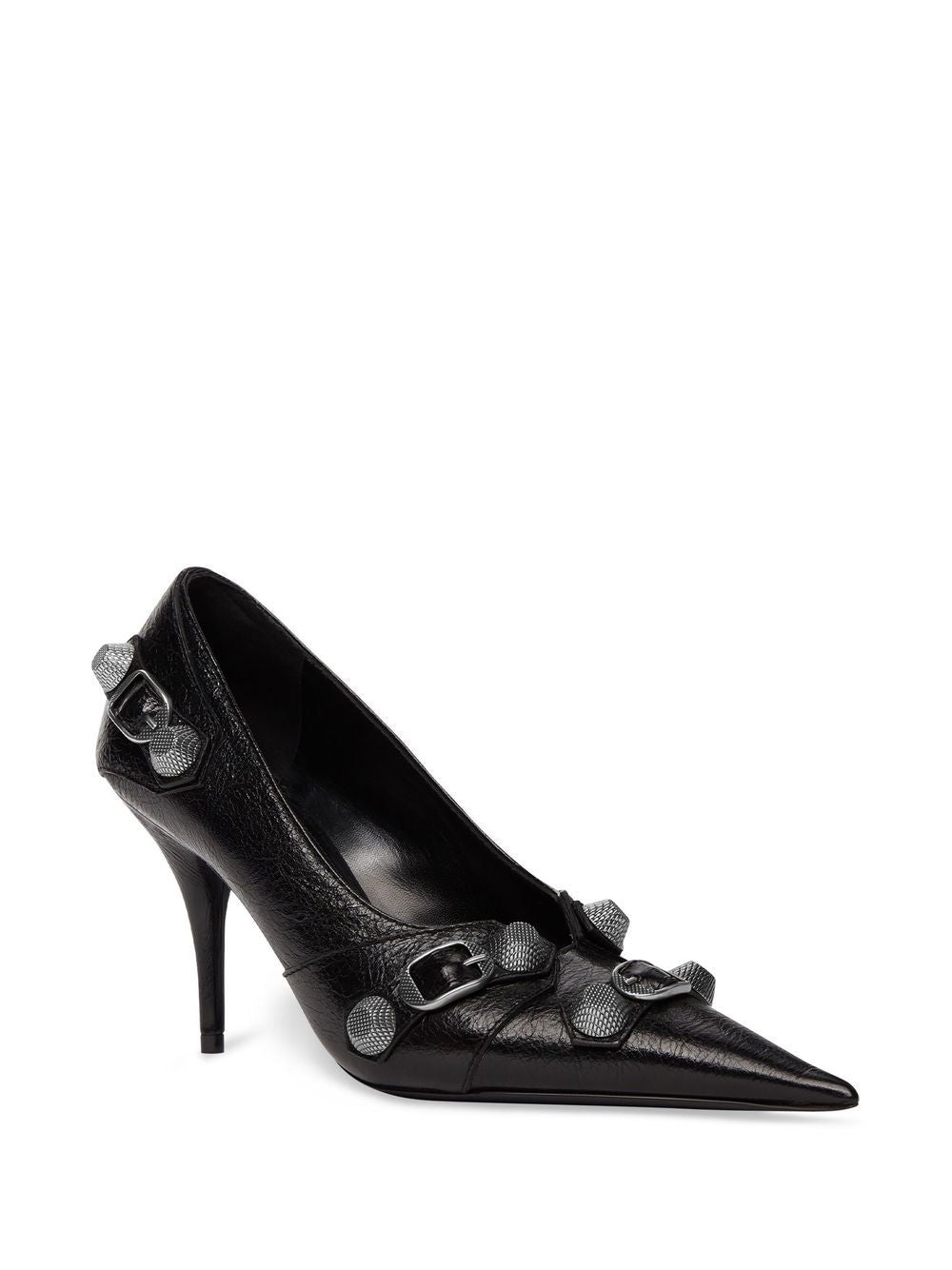 Balenciaga Cagole 90MM cracked heel pumps High Heel Balenciaga Black