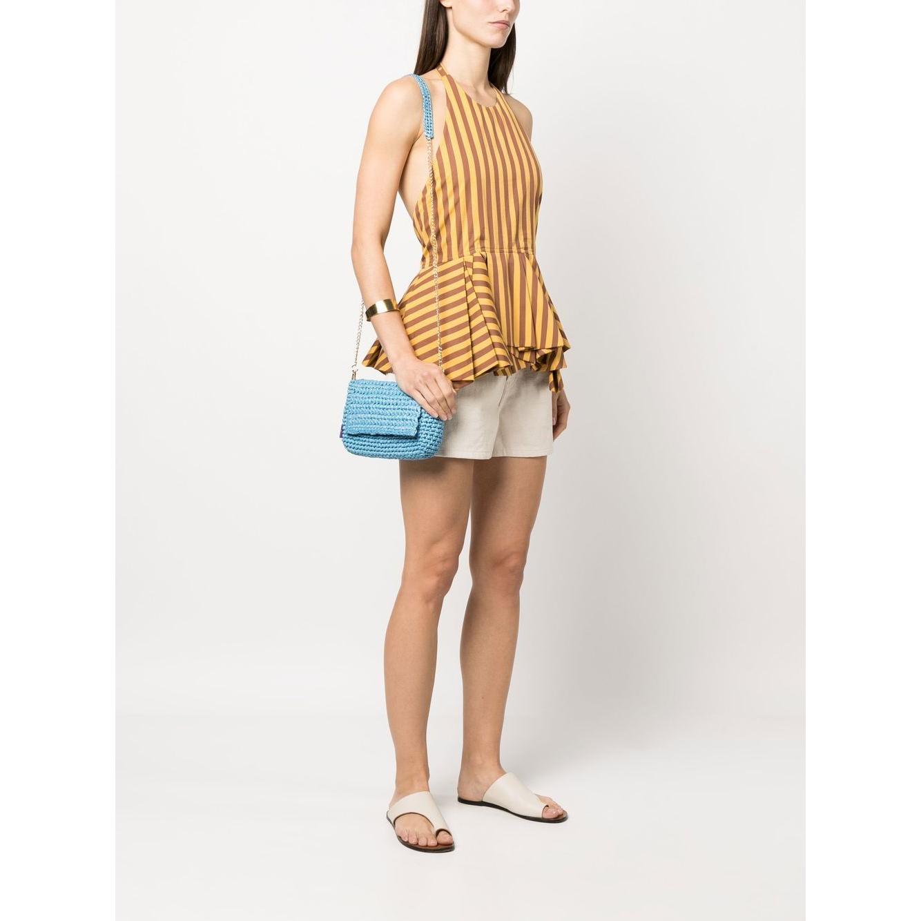 Chica straw shoulder bag