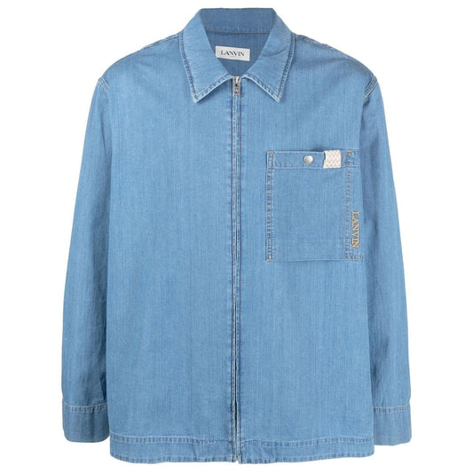 Lanvin Shirts Clear Blue Shirts
