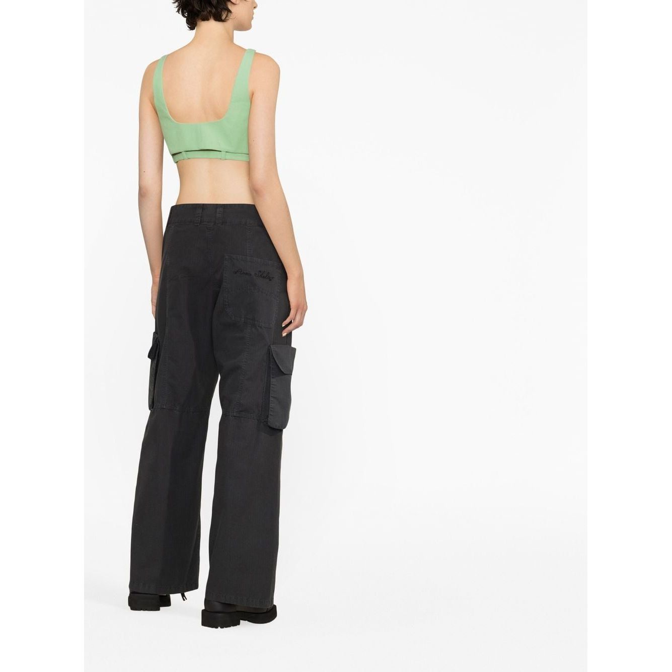 Ganni cropped tank top Topwear