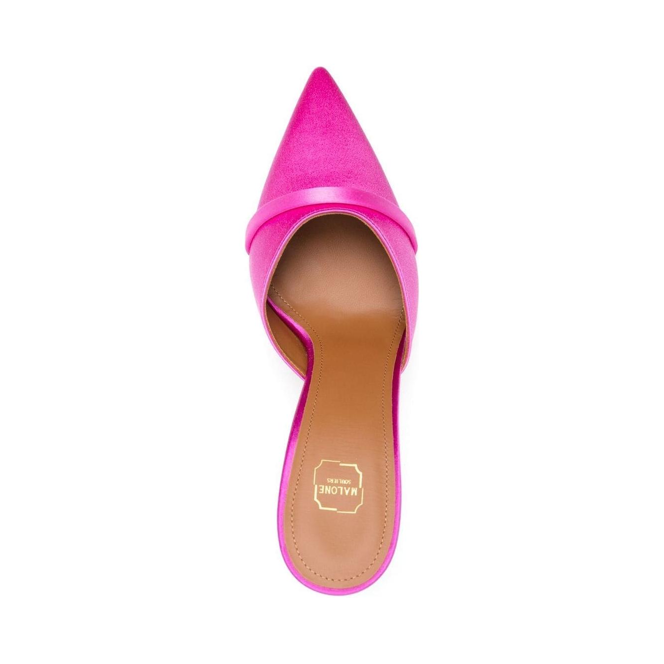 Malone Souliers With Heel Pink High Heel Malone Souliers Rosy Brown