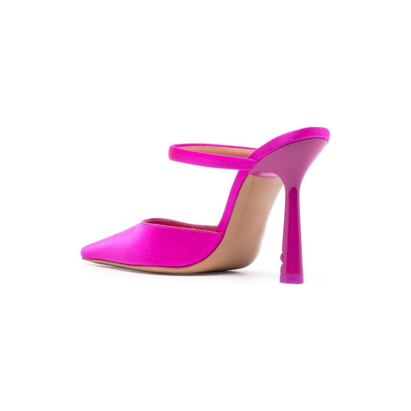 Off White satin lollipop mules Sandals Off White Violet Red