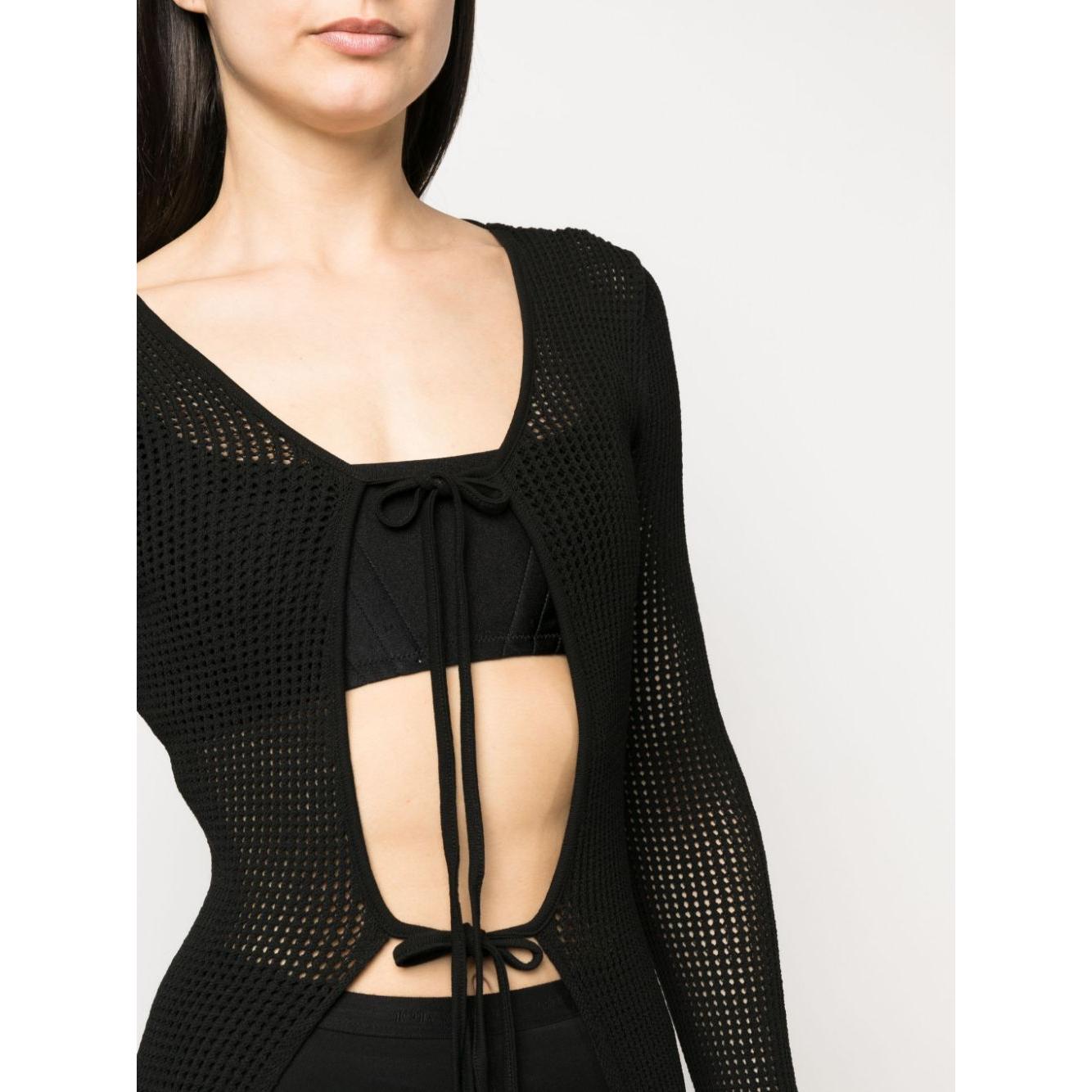 Andrea Adamo Sweaters Black Topwear Andrea Adamo Antique White