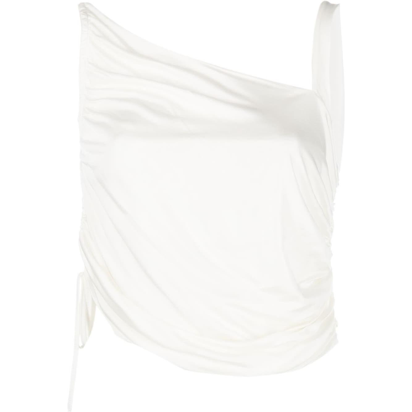 Andrea Adamo Top White Topwear Andrea Adamo White Smoke