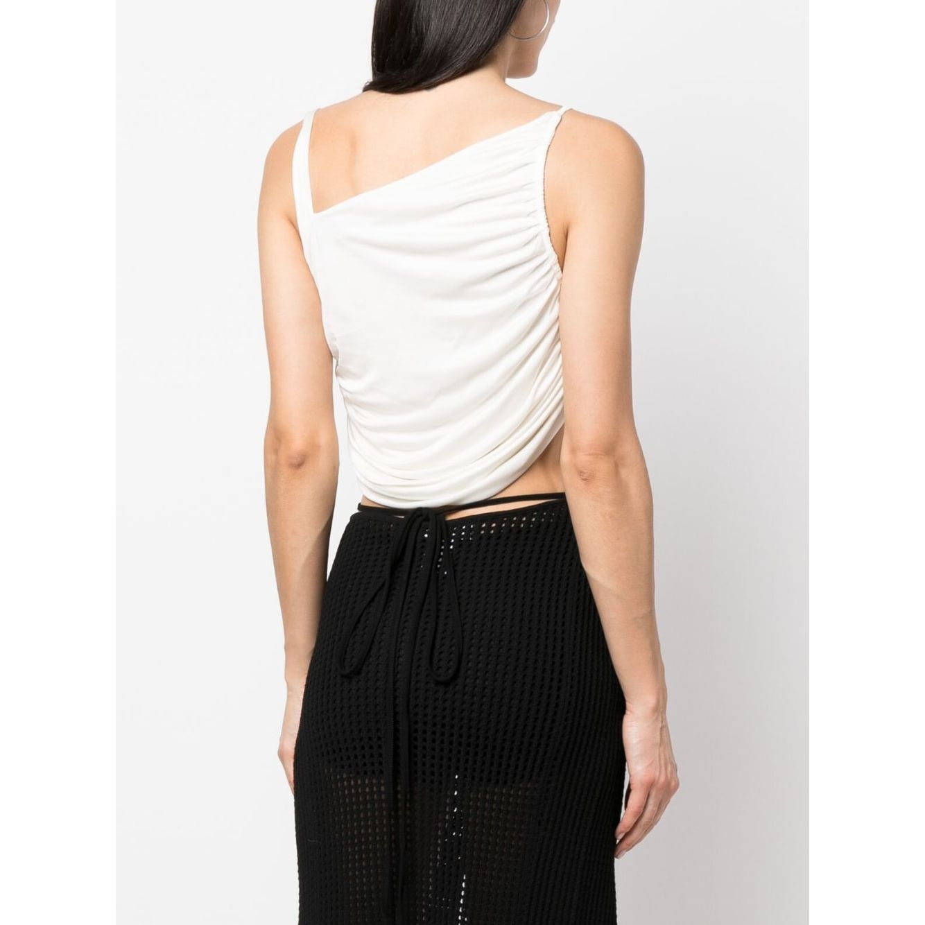 Andrea Adamo Top White Topwear Andrea Adamo Black