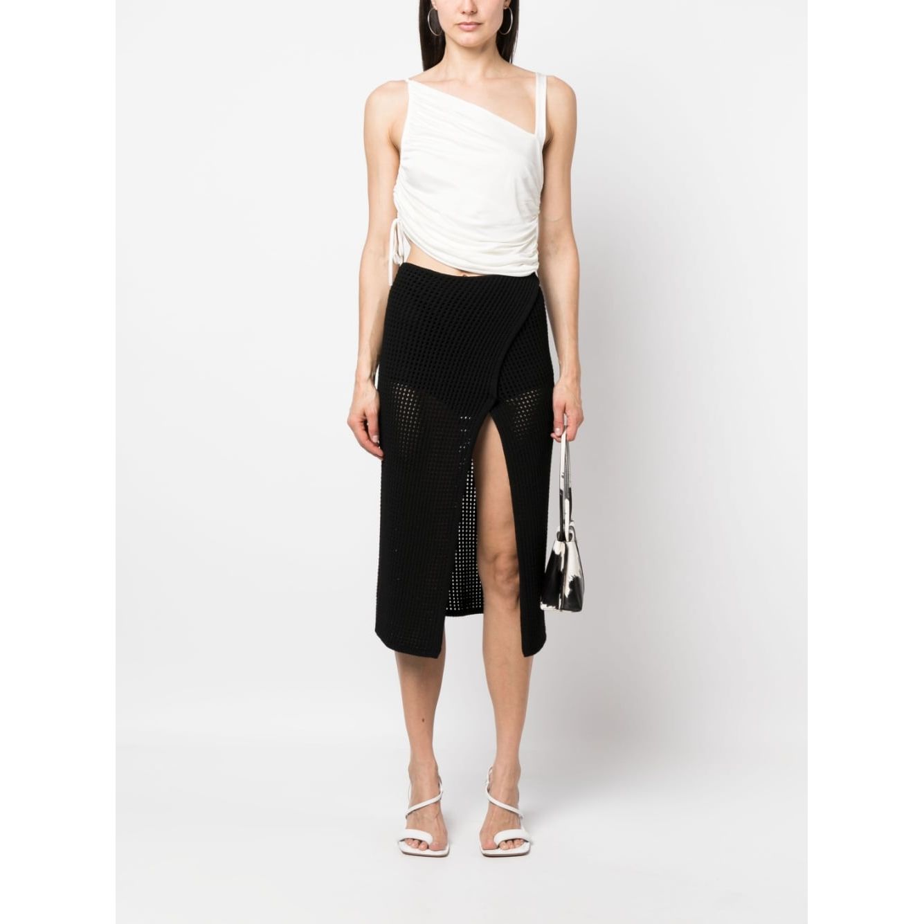 Andrea Adamo Top White Topwear Andrea Adamo Beige