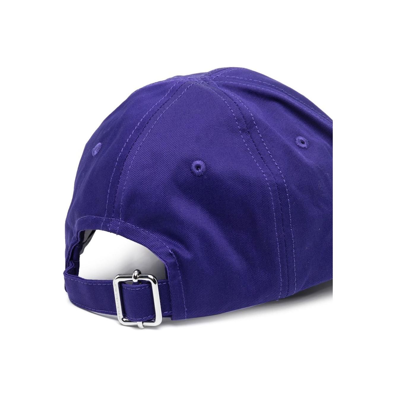 Off White Hats Purple Scarves Hats & Gloves Off White Dark Slate Blue