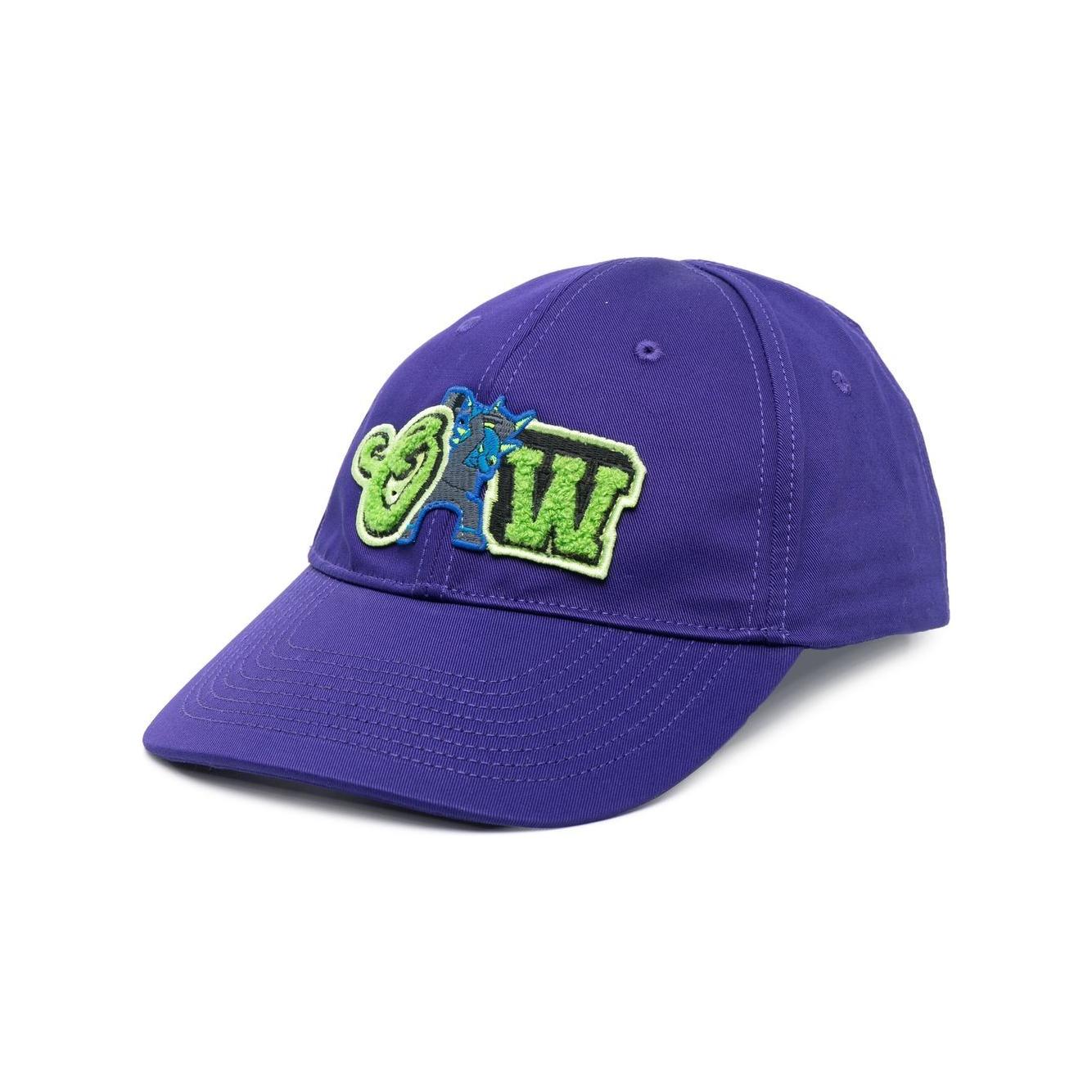 Off White Hats Purple Scarves Hats & Gloves Off White Dark Slate Blue