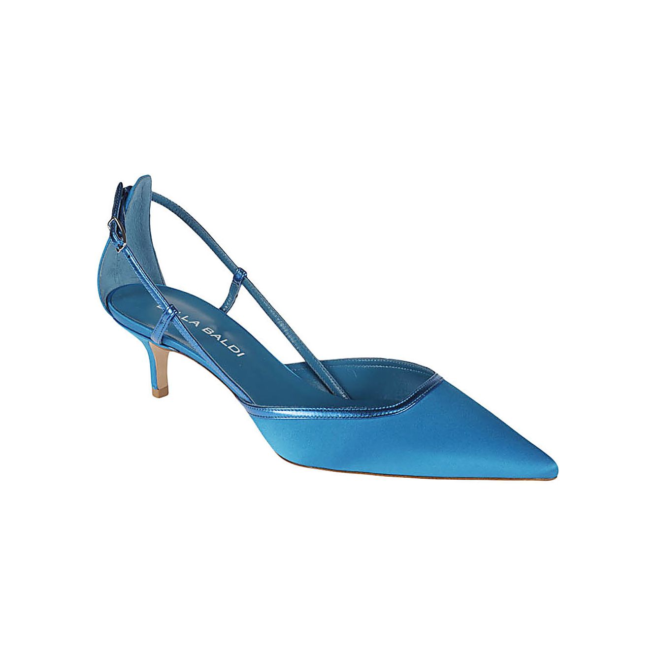 Lella Baldi With Heel Blue High Heel Lella Baldi Steel Blue
