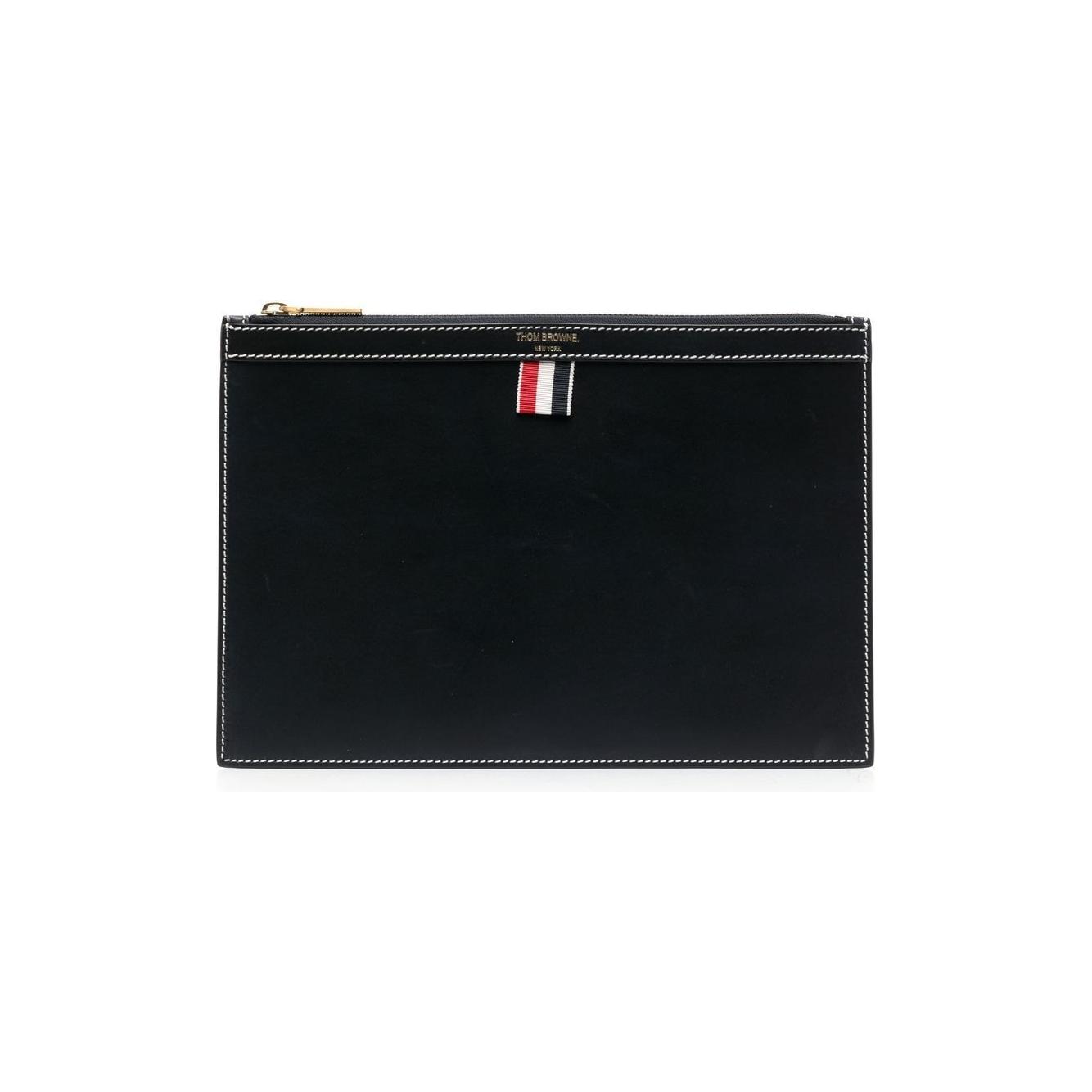 Thom Browne Wallets Blue Small Leather Goods Thom Browne Black
