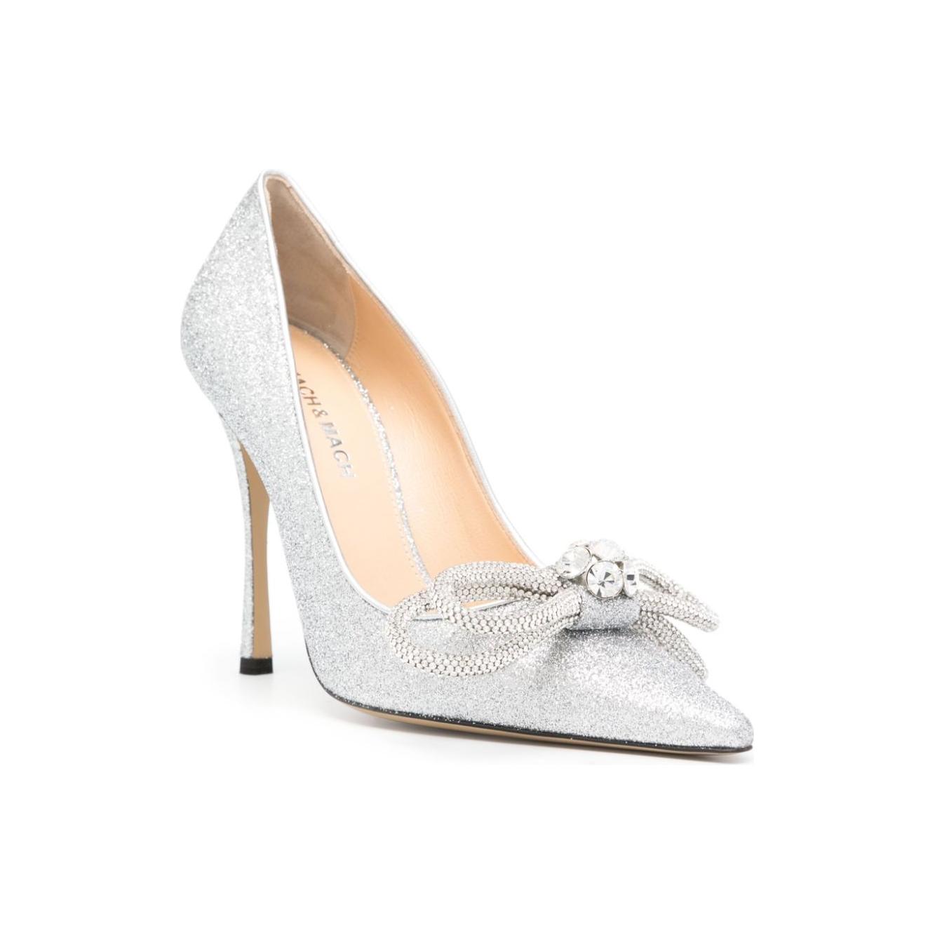 MACH & MACH With Heel Silver High Heel Mach & Mach Antique White