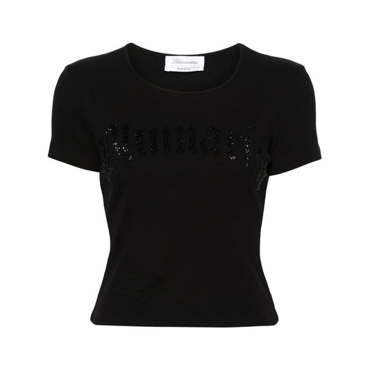 Blumarine T-shirts and Polos Black Topwear