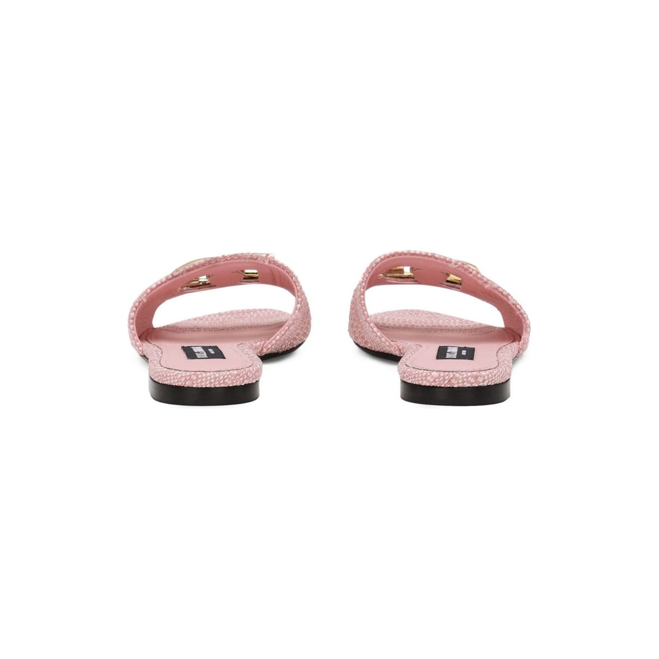 Dolce & Gabbana DG Logo Slide Sandals Sandals Dolce & Gabbana Rosy Brown