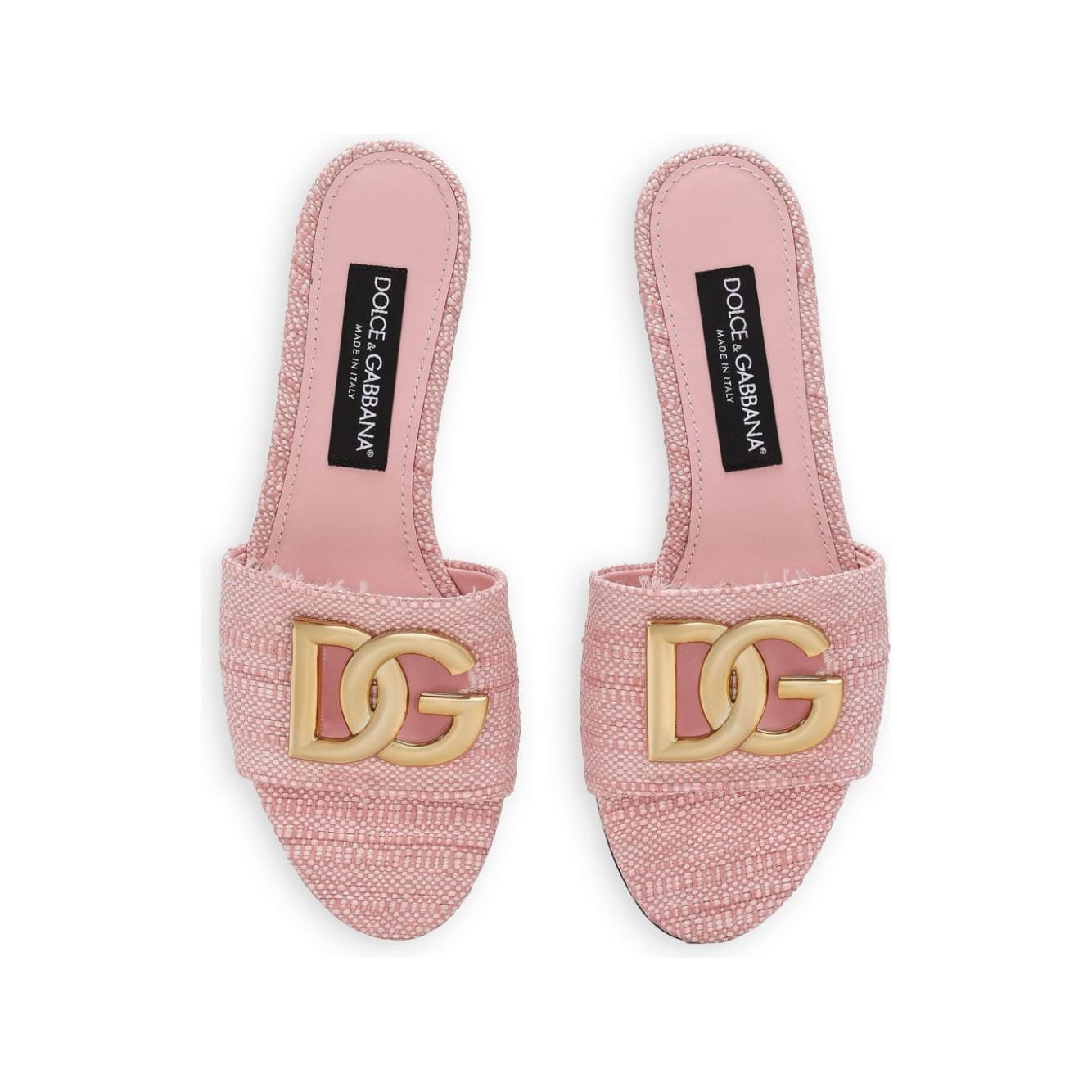 Dolce & Gabbana DG Logo Slide Sandals Sandals Dolce & Gabbana Gray