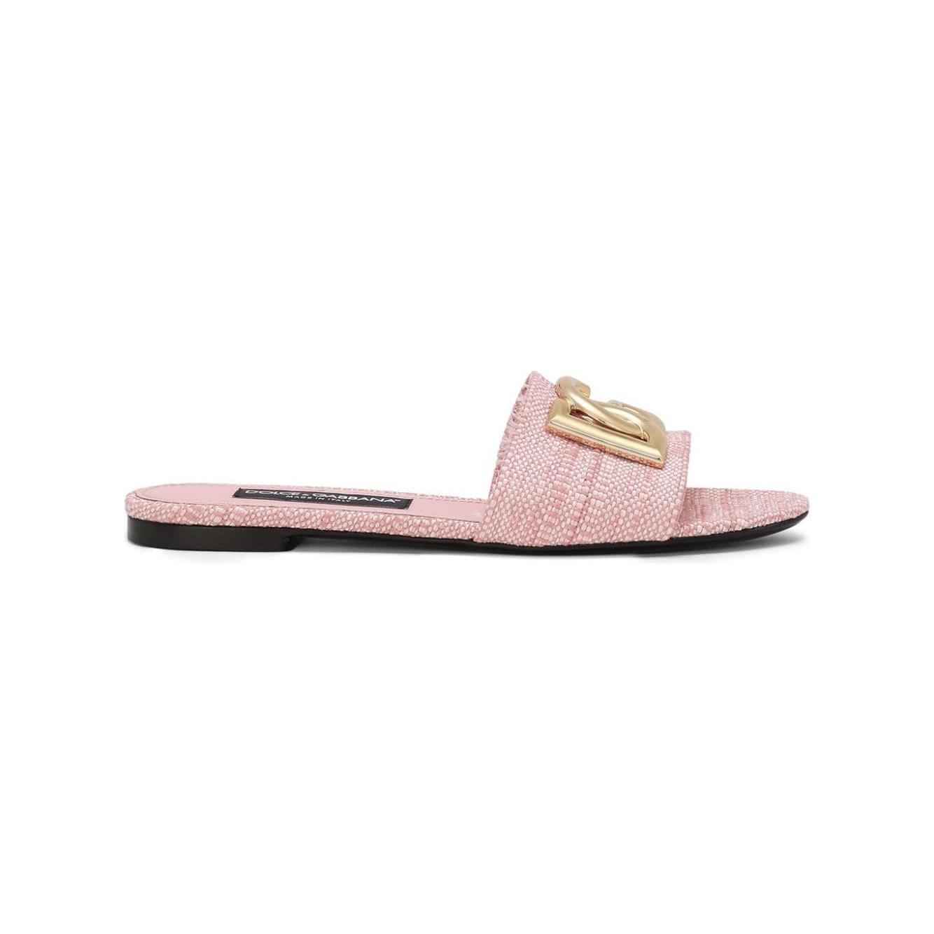 Dolce & Gabbana DG Logo Slide Sandals Sandals Dolce & Gabbana Thistle