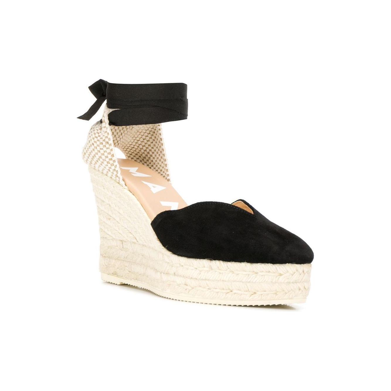MANEBI Flat shoes Black Espadrilles Manebi Antique White
