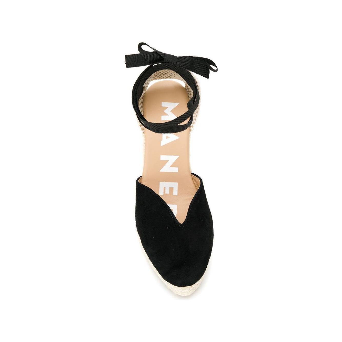 MANEBI Flat shoes Black Espadrilles Manebi Wheat