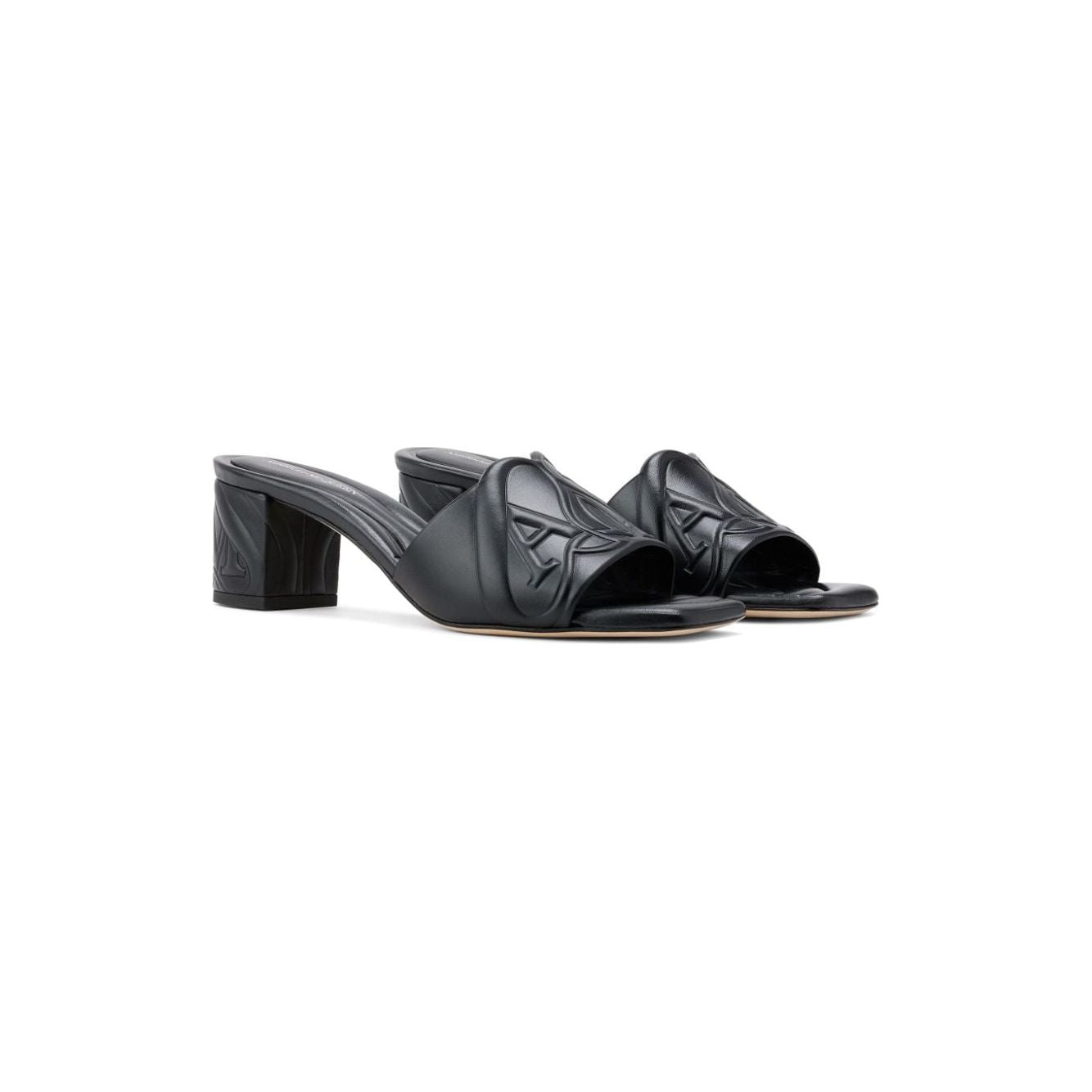 Alexander McQueen seal leather mules Sandals Alexander Mcqueen Dark Slate Gray