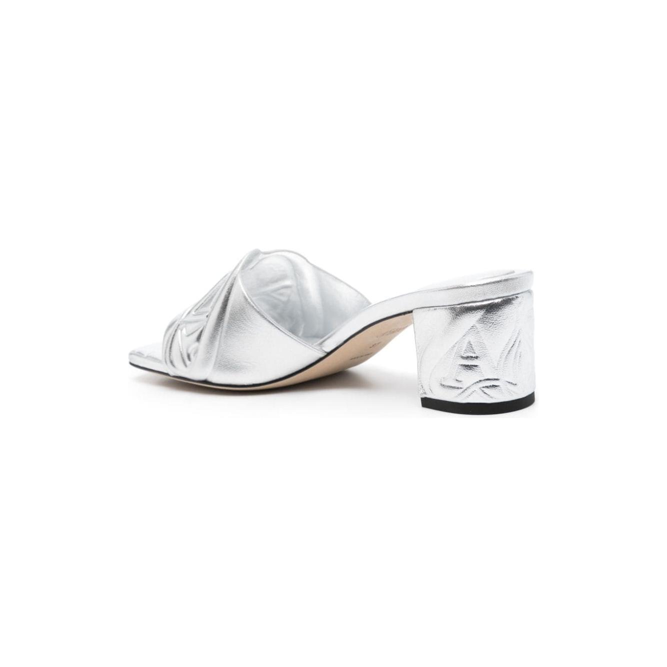 Alexander McQueen 60mm Seal Mules Sandals Alexander Mcqueen Light Gray