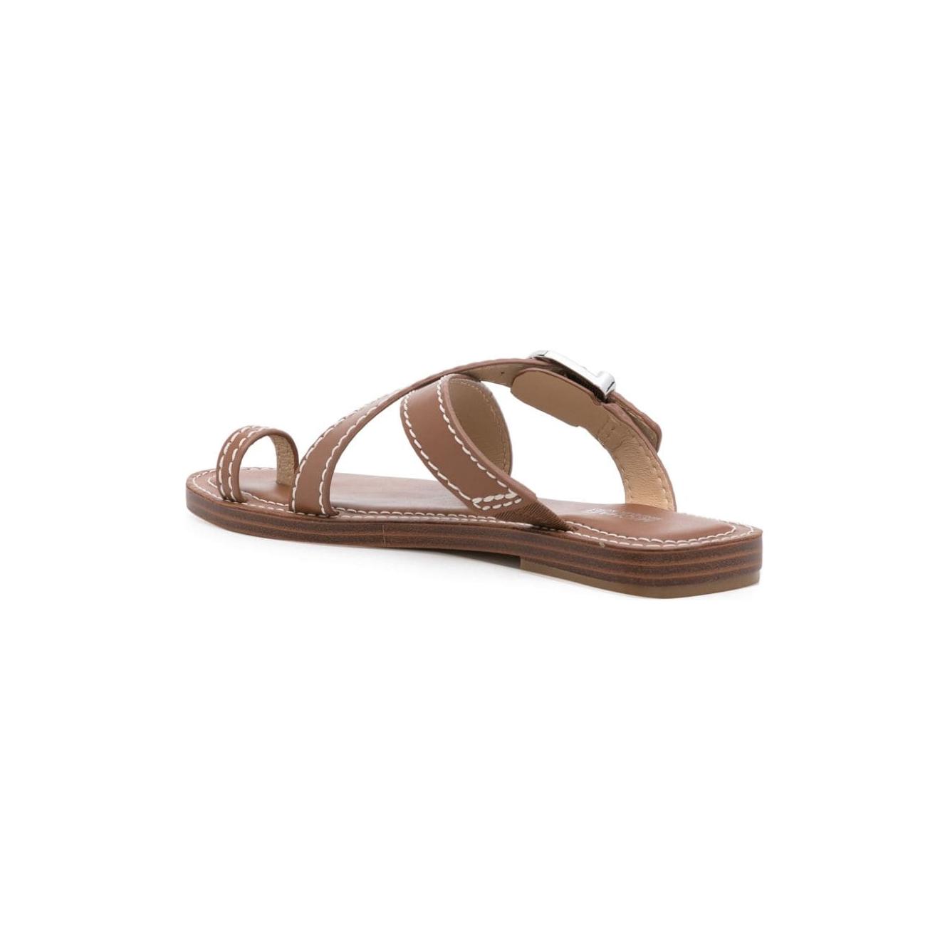 MMK Sandals Leather Brown Sandals MMK Dim Gray