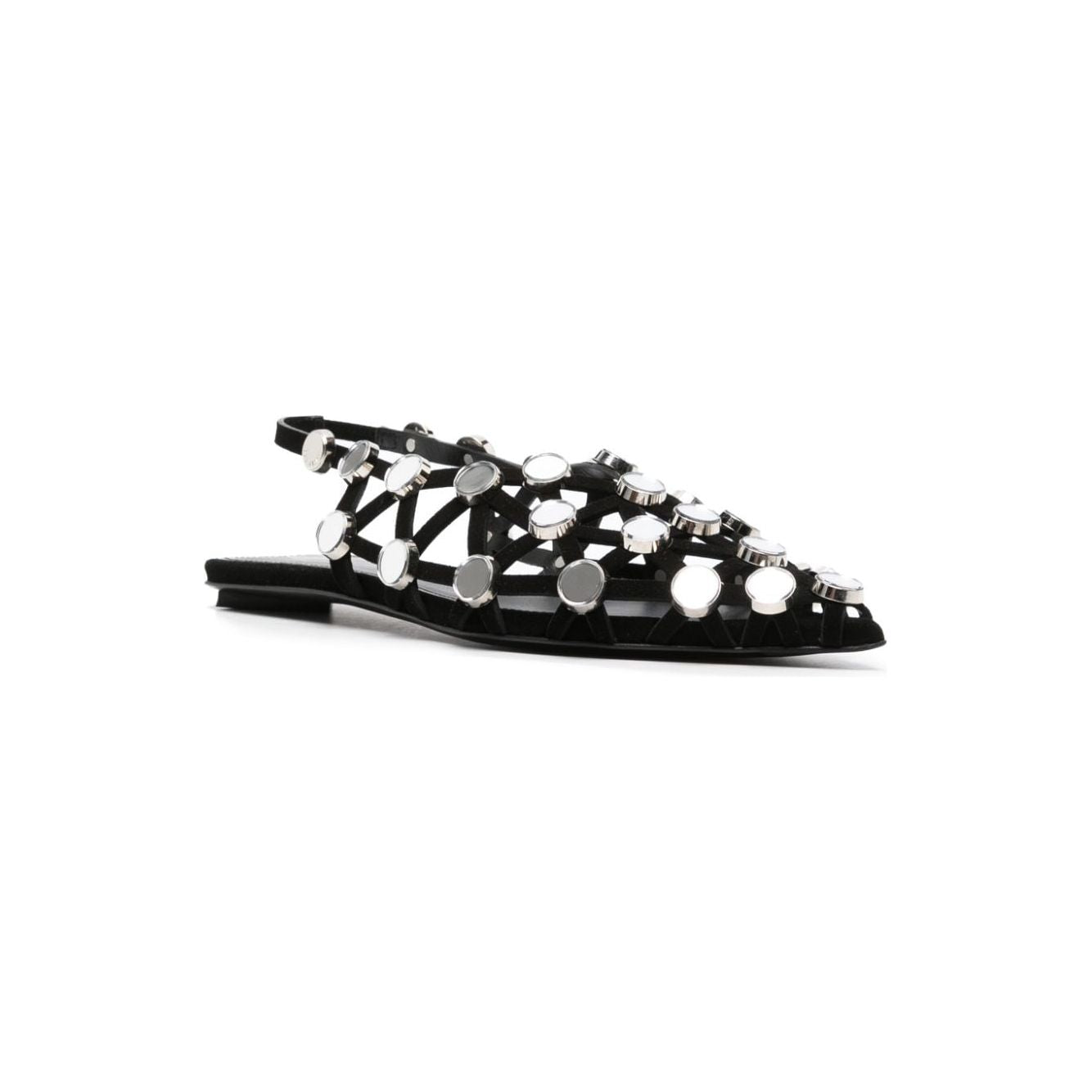 The Attico Flat shoes Black Flat Shoes The Attico Light Gray