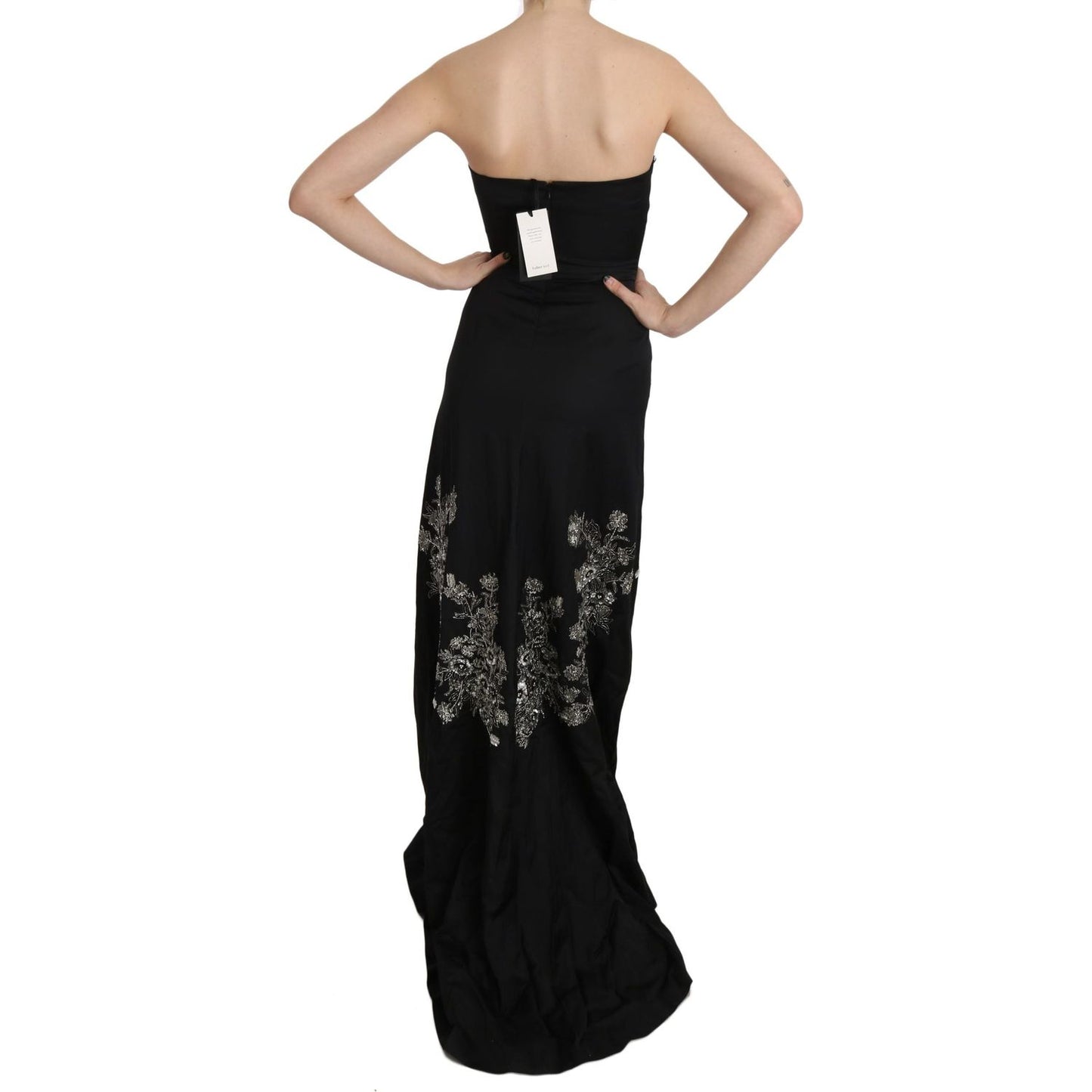 John Richmond Enchanting Black Maxi Flare Dress John Richmond Black