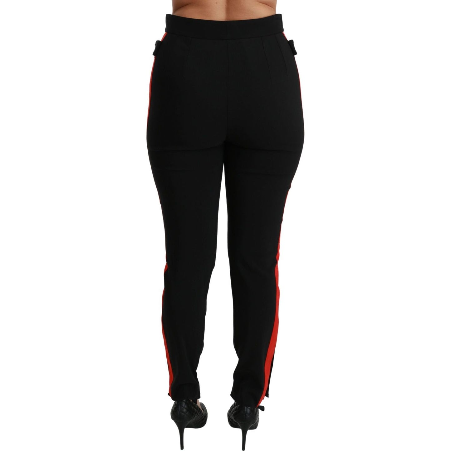 Dolce & Gabbana Chic High Waist Skinny Pants in Black Dolce & Gabbana Black