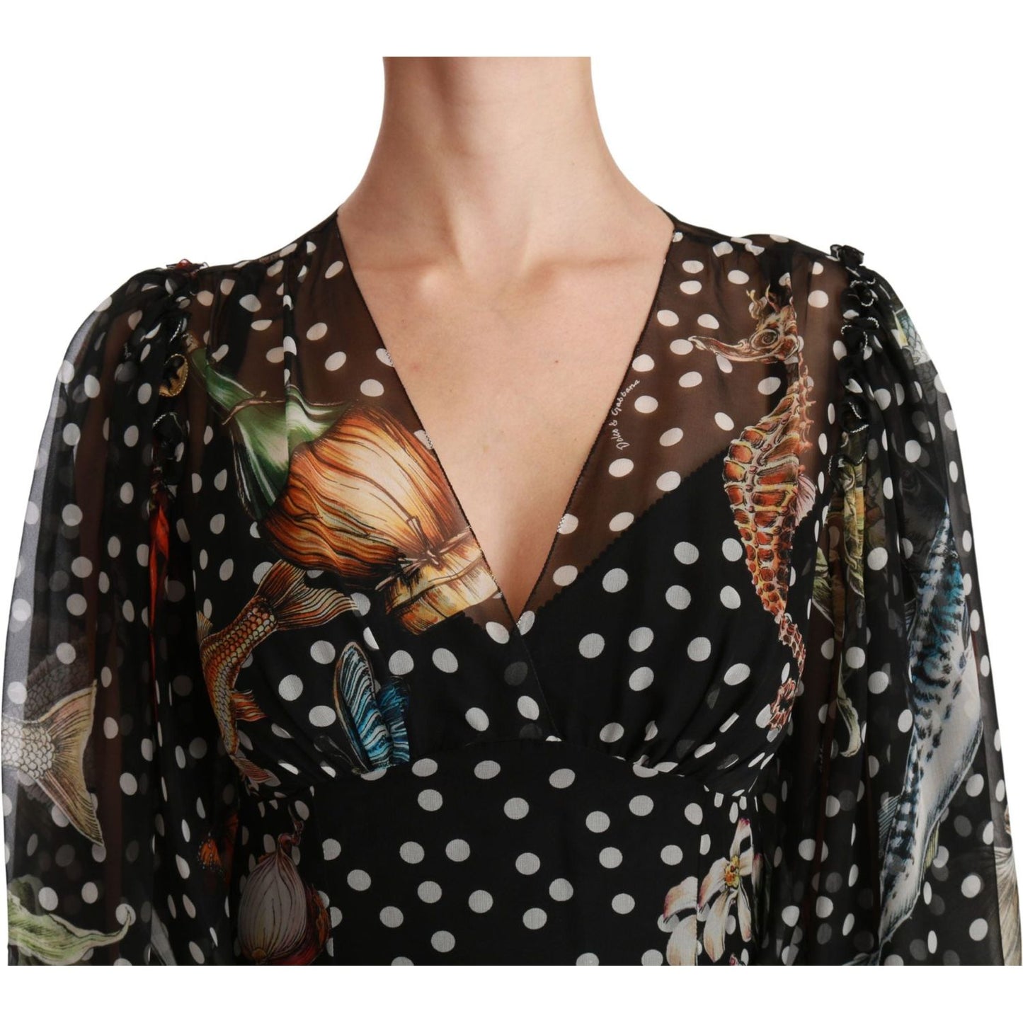 Dolce & Gabbana Elegant Silk Pleated A-Line Maxi Dress Dolce & Gabbana Tan