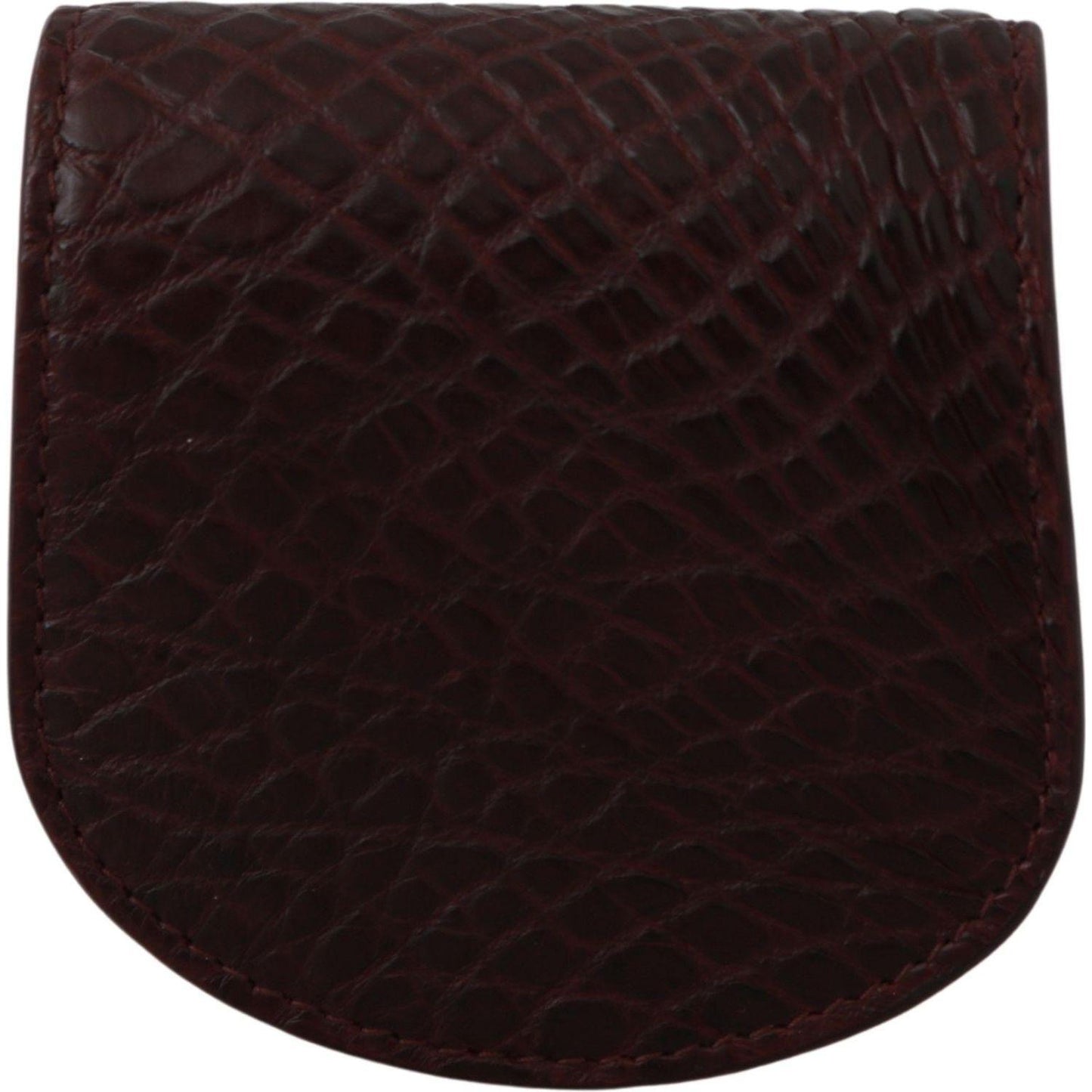 Dolce & Gabbana Refined Caimano Leather Coin Case Condom Case Dolce & Gabbana Black