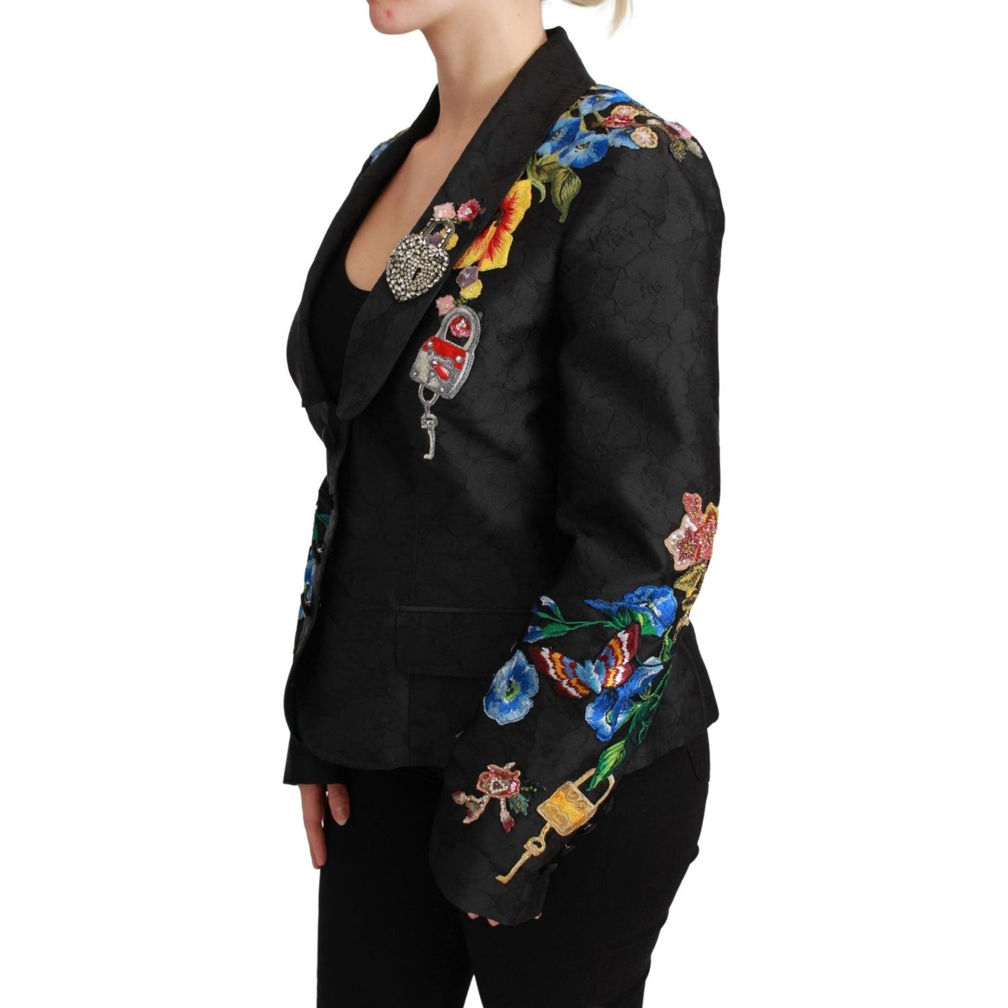 Dolce & Gabbana Enchanted Sicilian Brocade Blazer Dolce & Gabbana Black