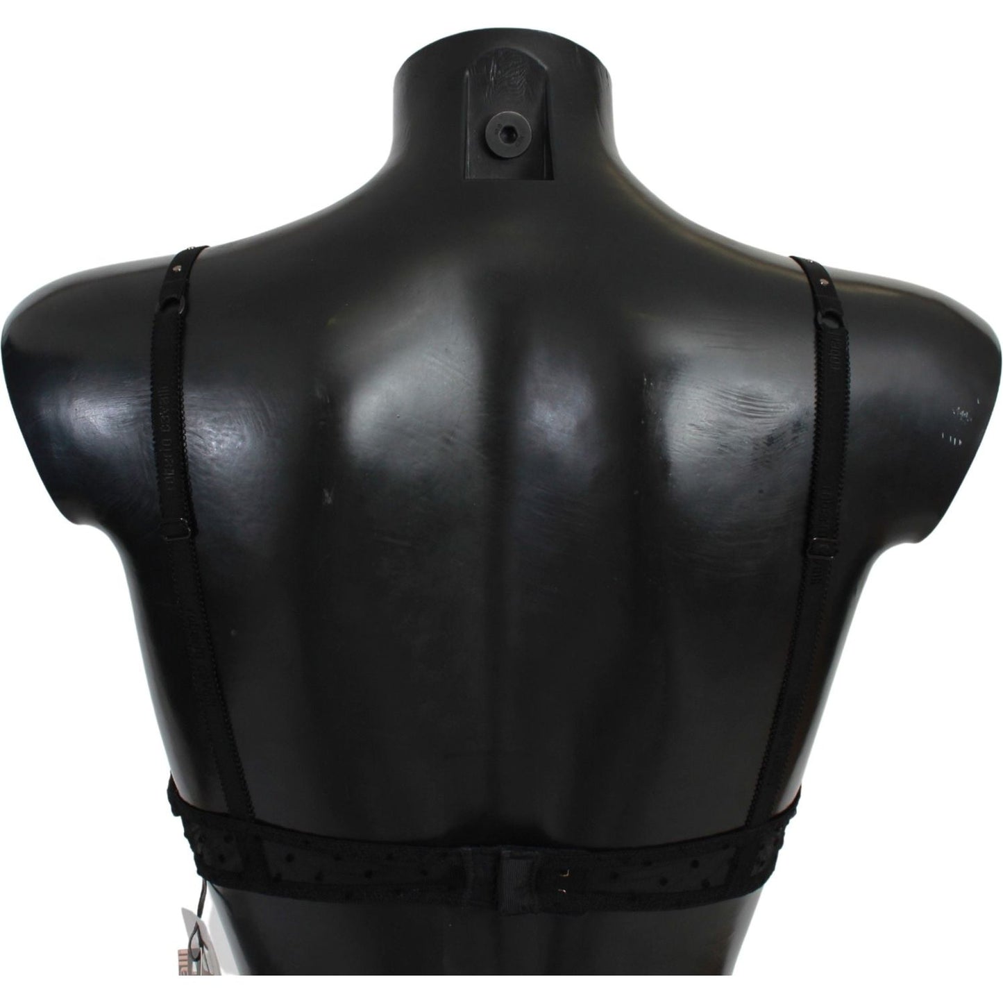 Roberto Cavalli Elegant Black Lace Push-Up Bra Roberto Cavalli Black