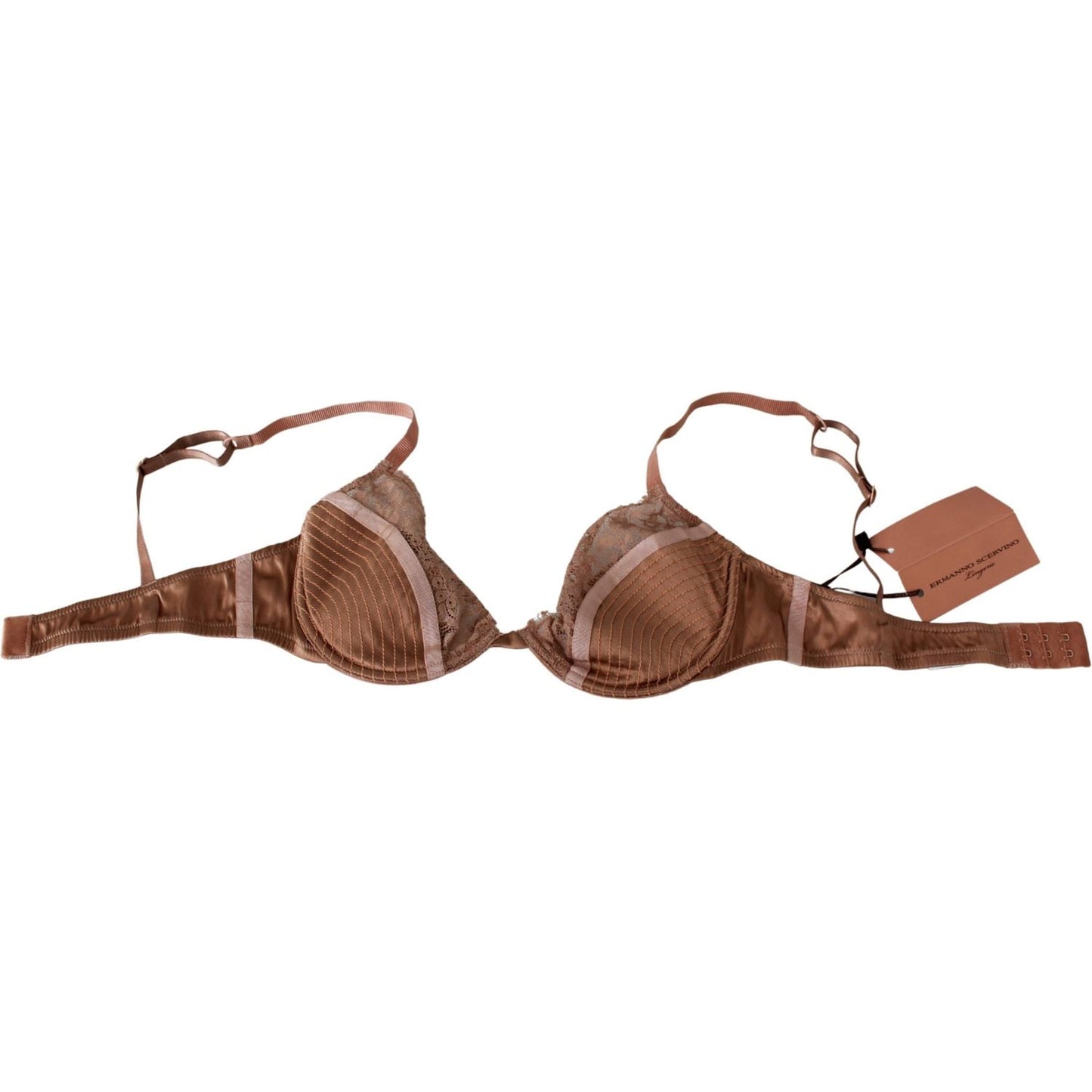 Ermanno Scervino Elegant Nude Lace Push-Up Bra Ermanno Scervino Sienna