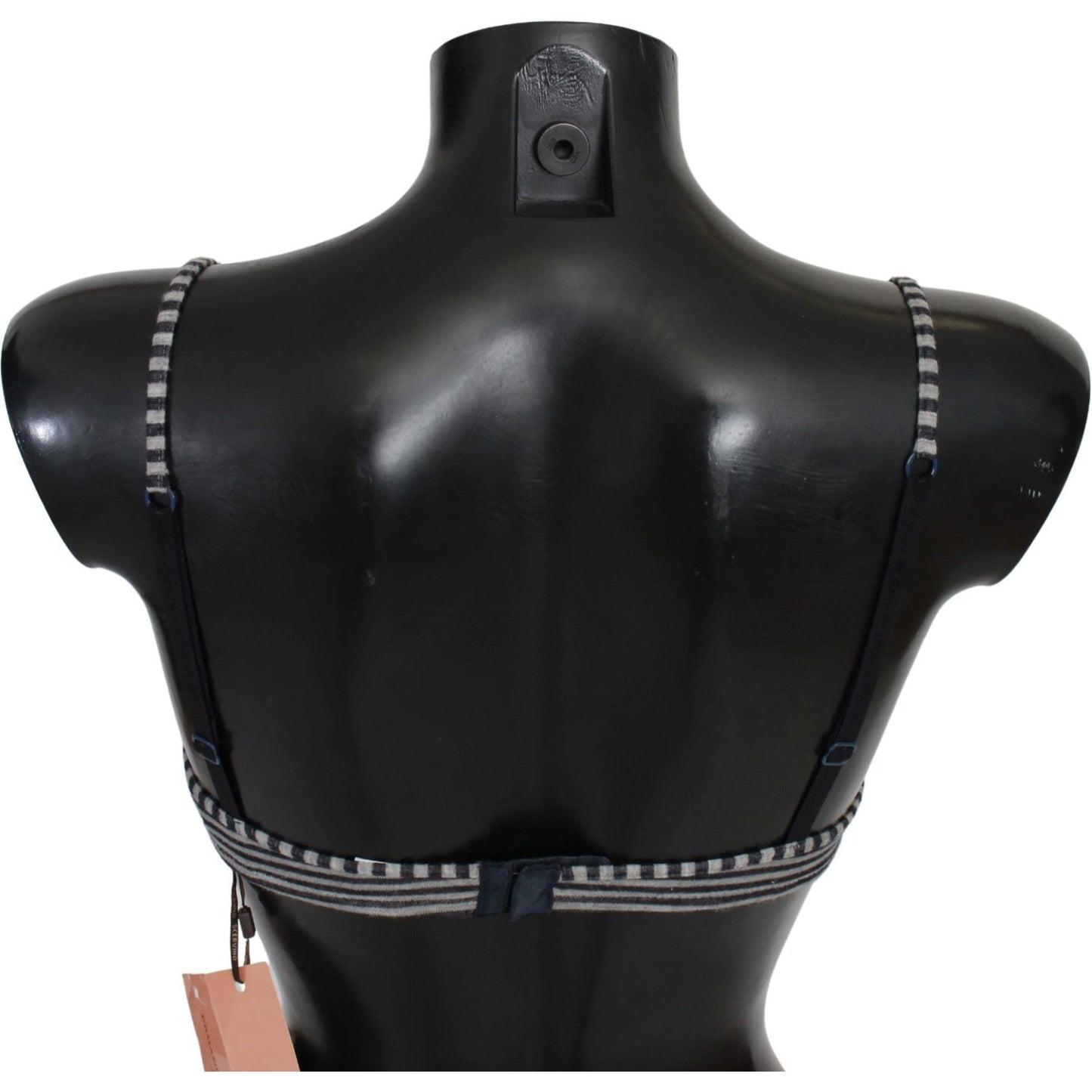 Ermanno Scervino Blue Stripes Lace Reggiseno Bra Underwear