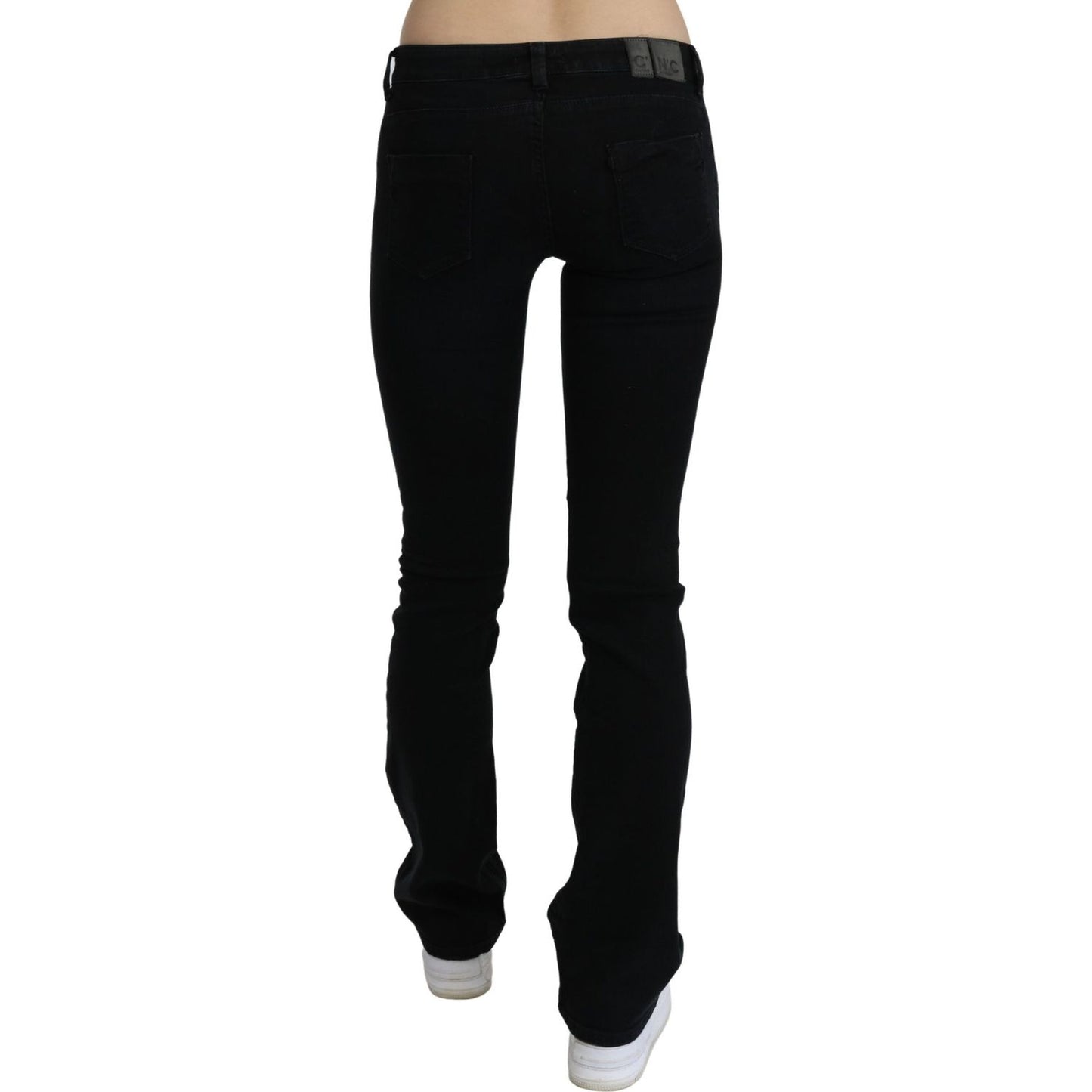 Costume National Chic Black Slim Fit Low Waist Denim Jeans & Pants Costume National Black