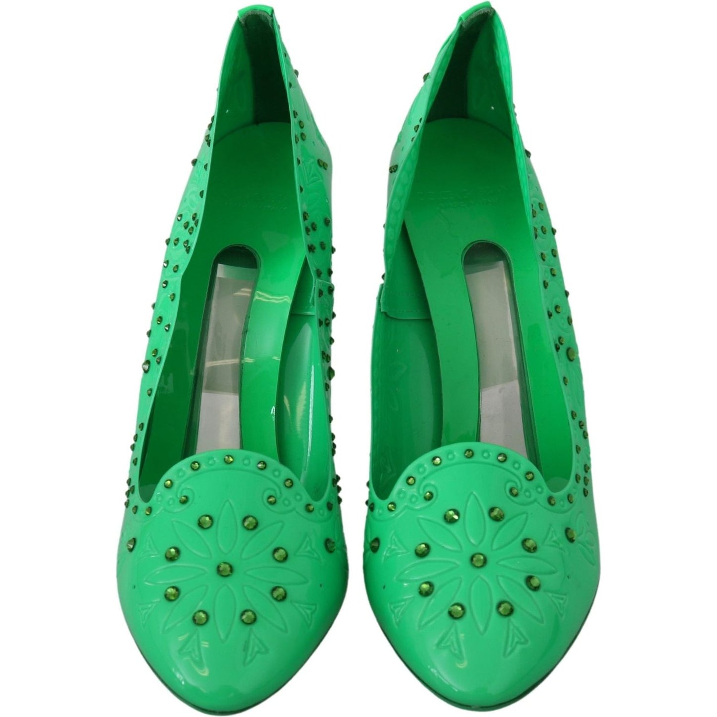Dolce & Gabbana Enchanting Crystal Cinderella Pumps Dolce & Gabbana Medium Sea Green