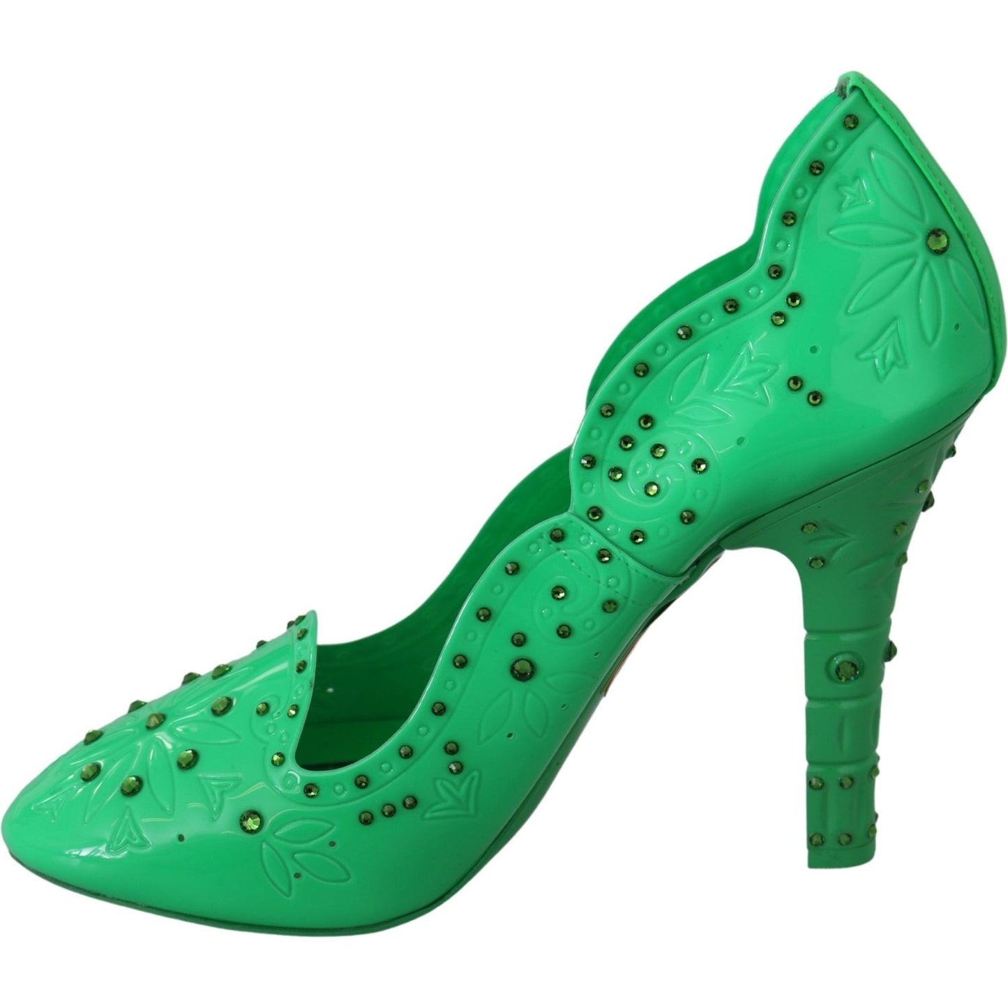 Dolce & Gabbana Enchanting Crystal Cinderella Pumps Dolce & Gabbana Sea Green