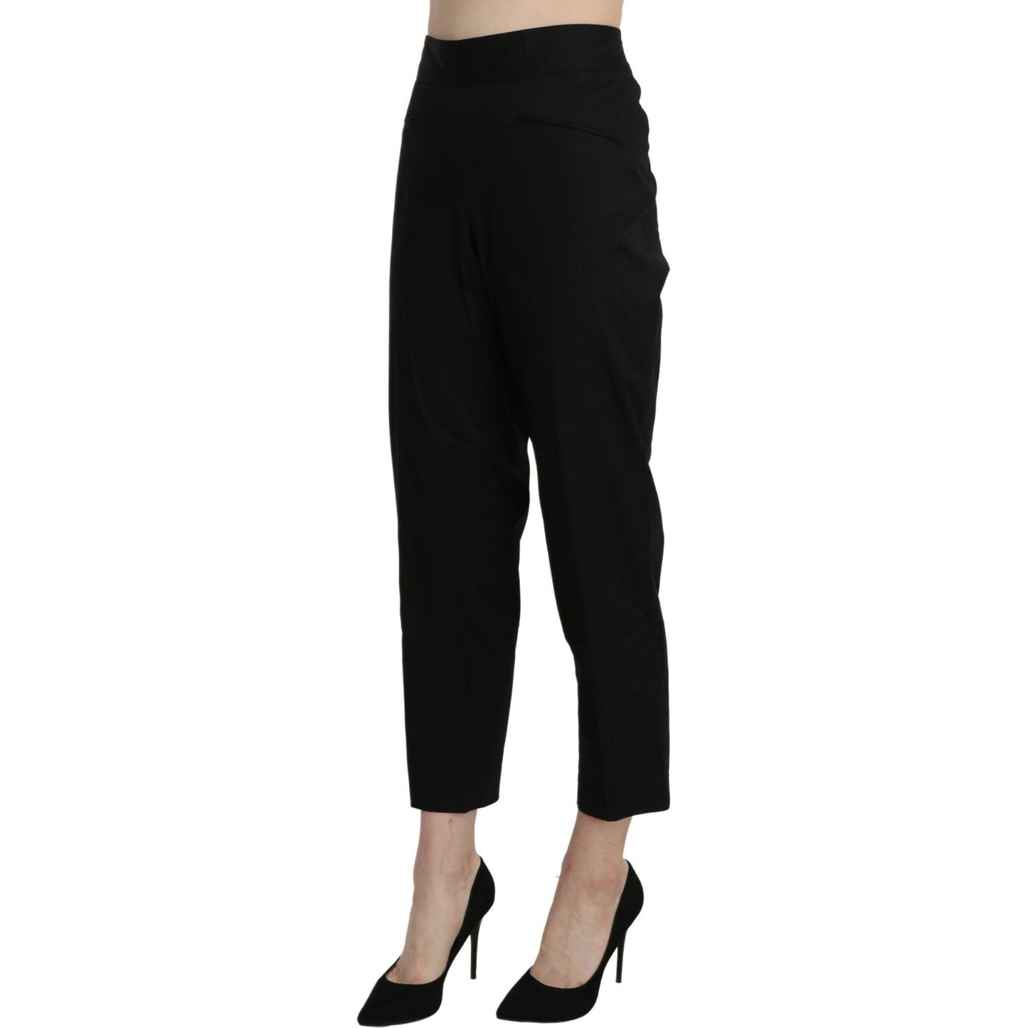 BENCIVENGA Elegant High Waist Cropped Pants Jeans & Pants BENCIVENGA Rosy Brown