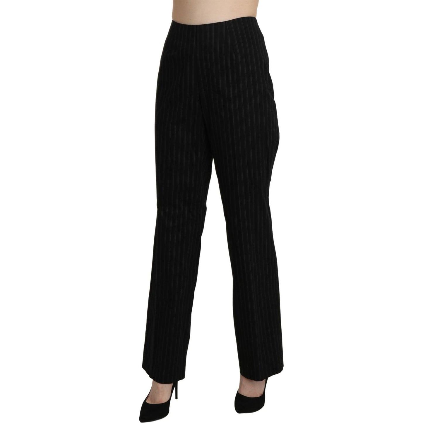 BENCIVENGA Elegant High Waist Black Pants Jeans & Pants BENCIVENGA Black