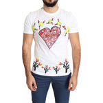Dolce & Gabbana White Saint Valentine Print Cotton Men T-shirt TSH5469-44