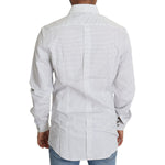 Dolce & Gabbana Black White Polka Dots Dress Shirt TSH5487-39