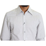 Dolce & Gabbana Black White Polka Dots Dress Shirt TSH5487-39