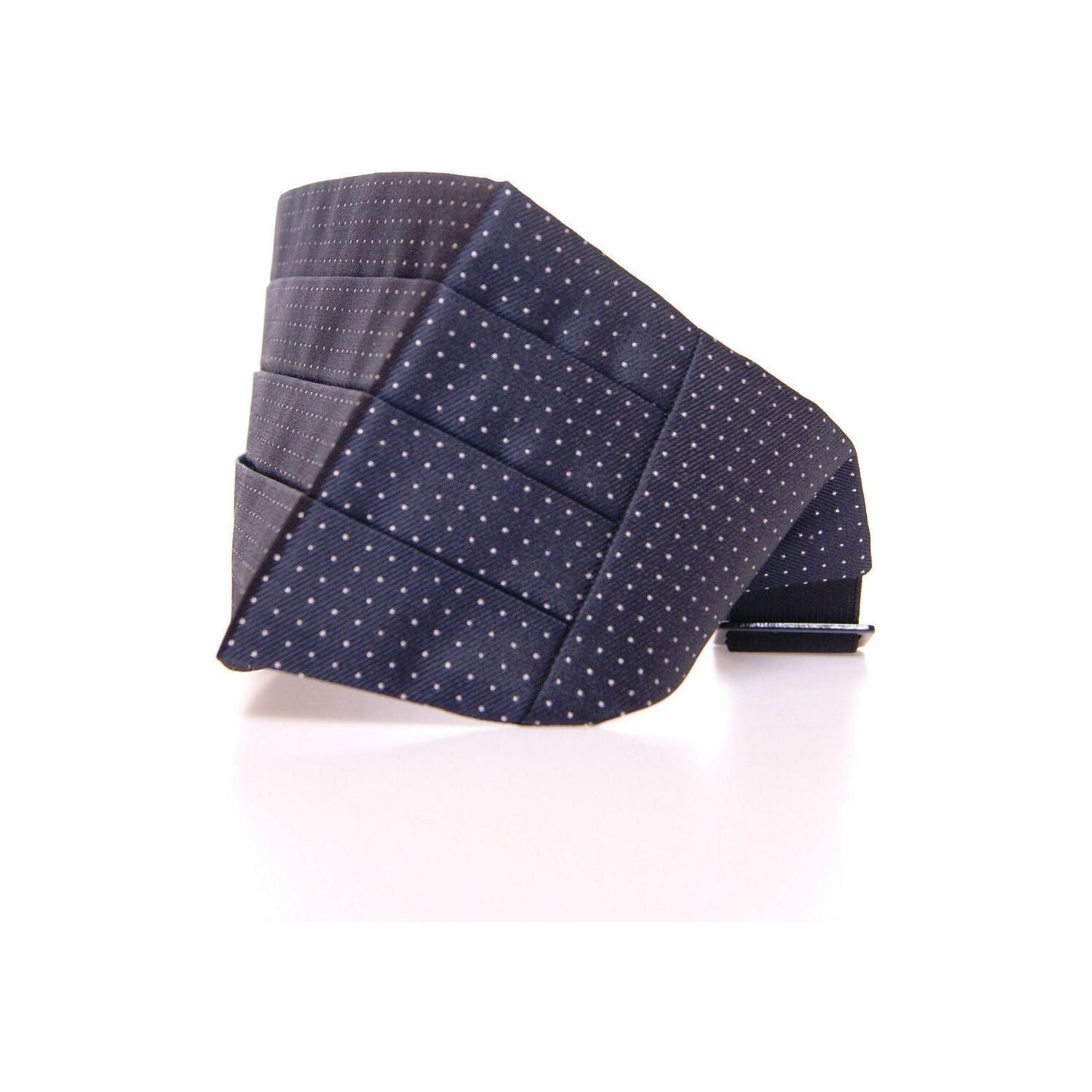 Dolce & Gabbana Elegant Silk Polka Dot Cummerbund Dolce & Gabbana White Smoke