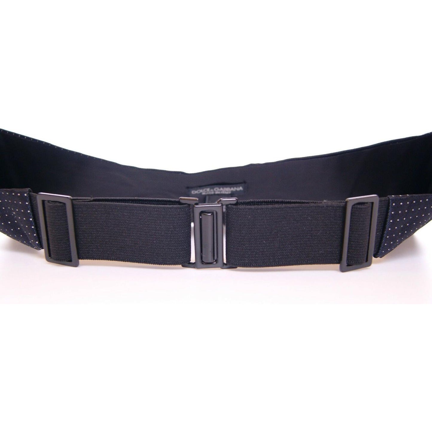 Dolce & Gabbana Elegant Silk Polka Dot Cummerbund Dolce & Gabbana Dark Slate Gray