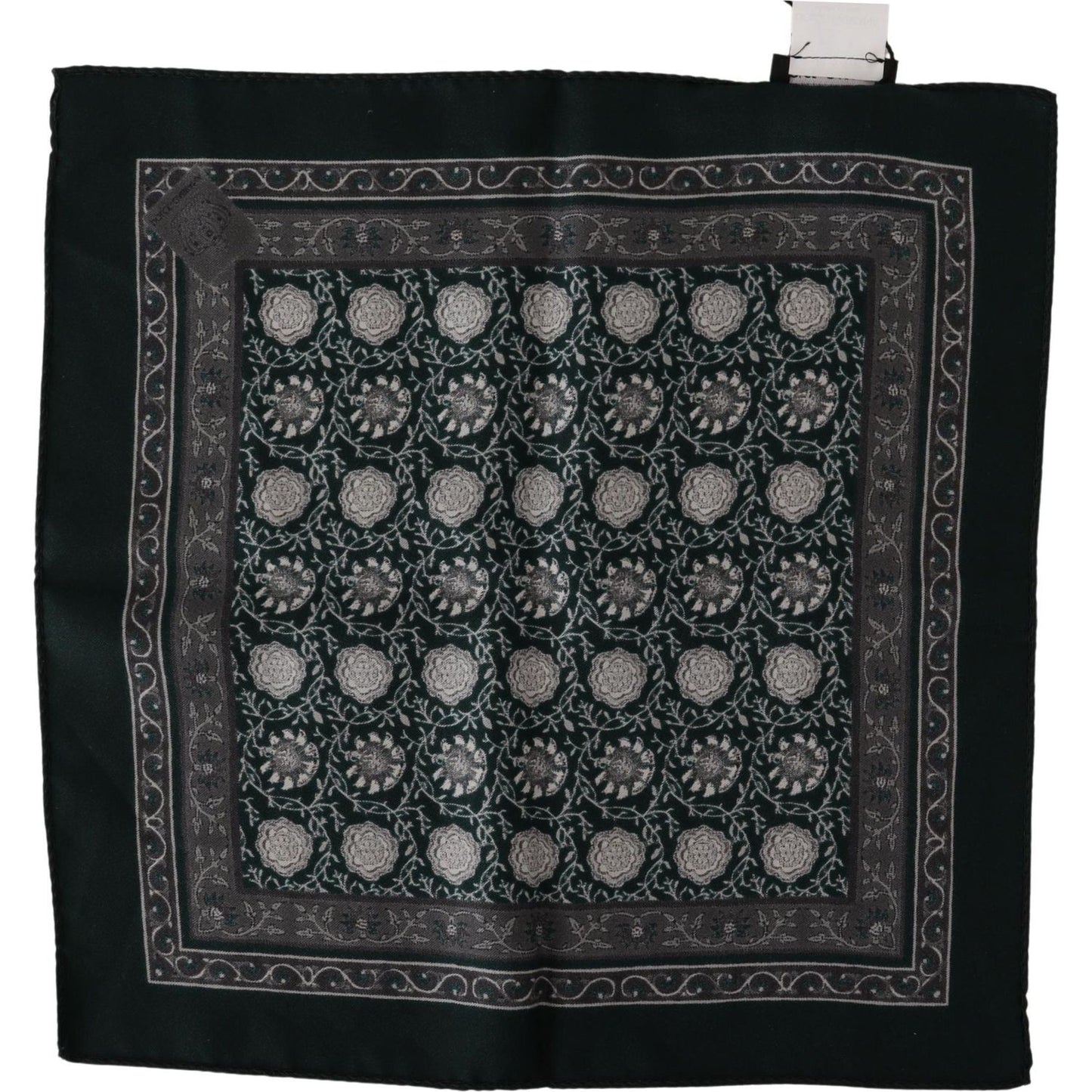 Dolce & Gabbana Exquisite Silk Pocket Square Handkerchief Dolce & Gabbana Black