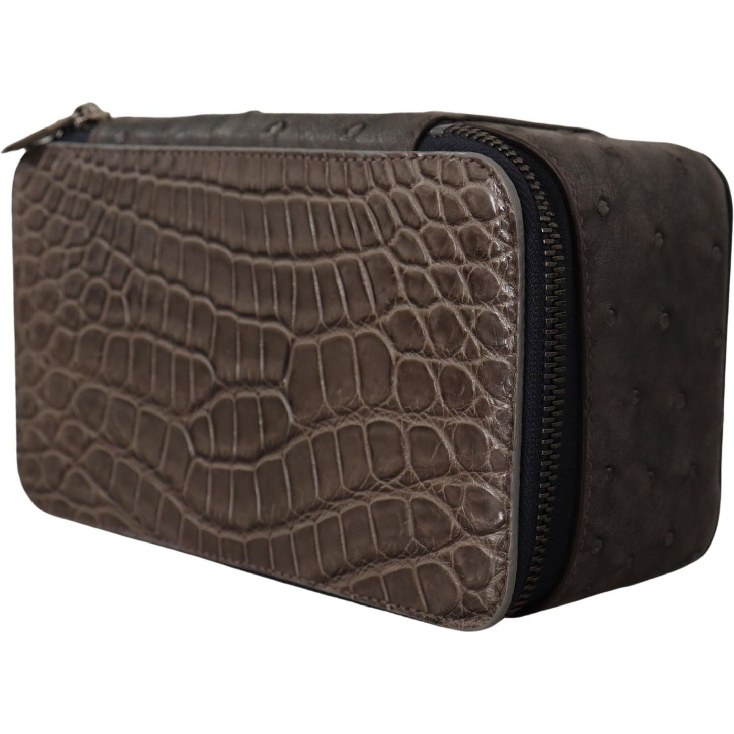 Dolce & Gabbana Exquisite Exotic Skin Vanity Bag Dolce & Gabbana Dark Slate Gray